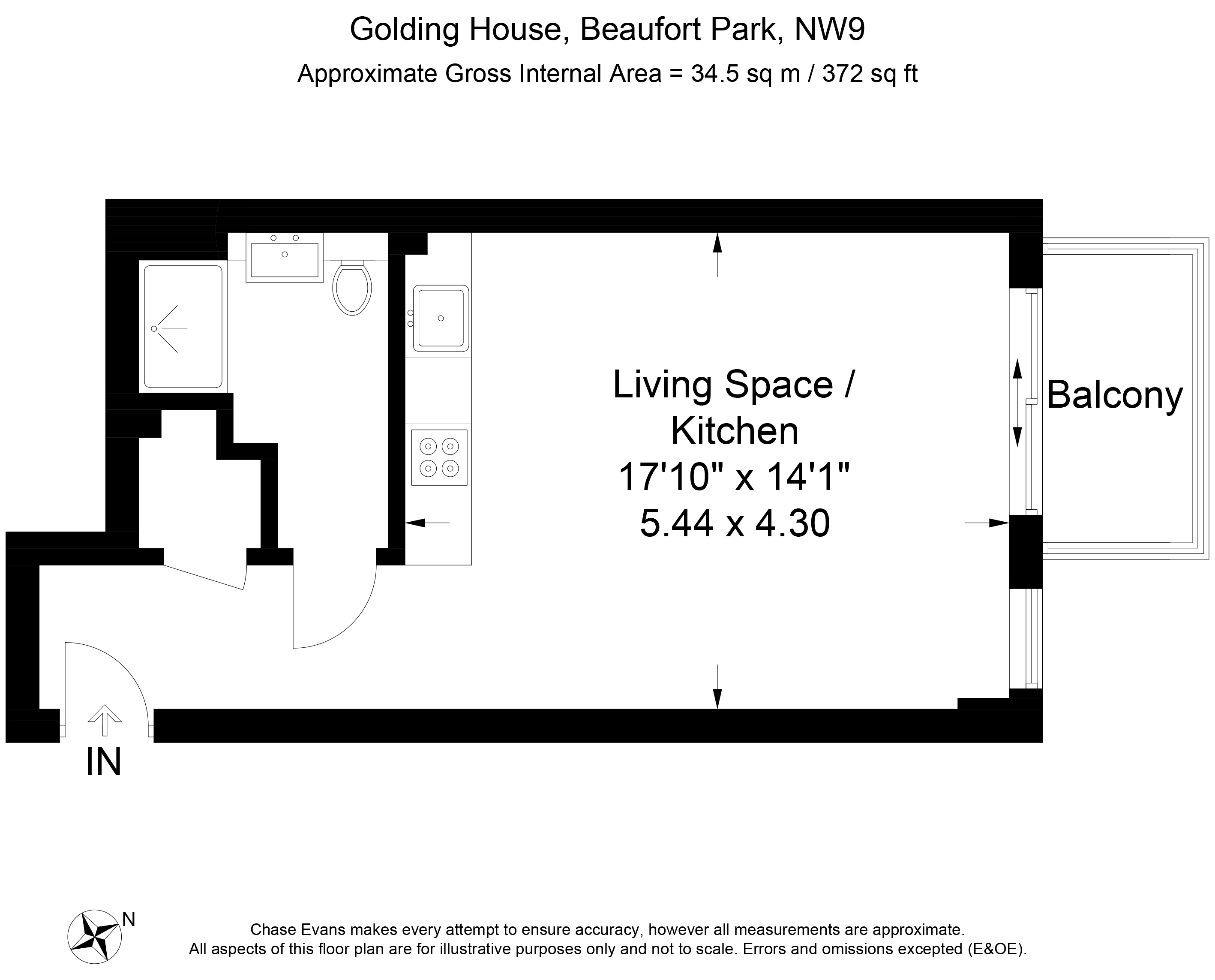 0 Bedrooms Studio to rent in Golding House, Beaufort Park, Colindale NW9