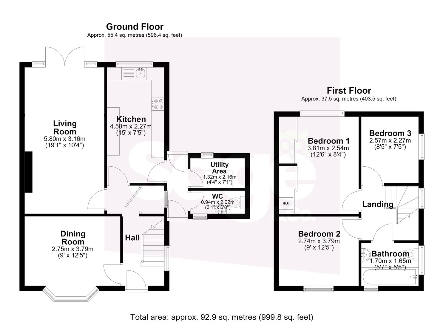 44, Ty Mynydd, Cwmbran floorplan