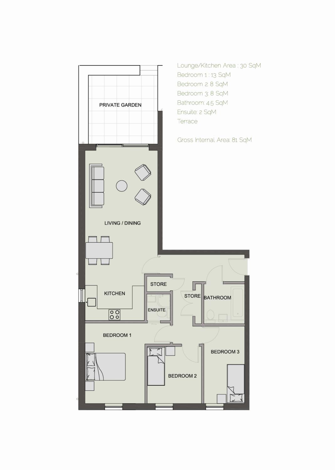 3 Bedrooms Flat for sale in Dennett Road, Croydon CR0