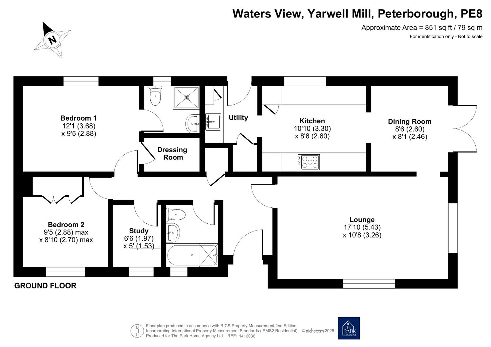 3 Waters View, Yarwell Mill, Peterborough floorplan