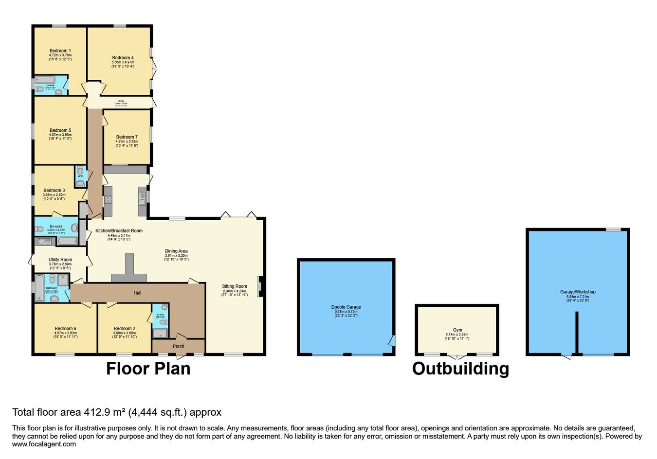 Byways, Barcham Road, Ely floorplan