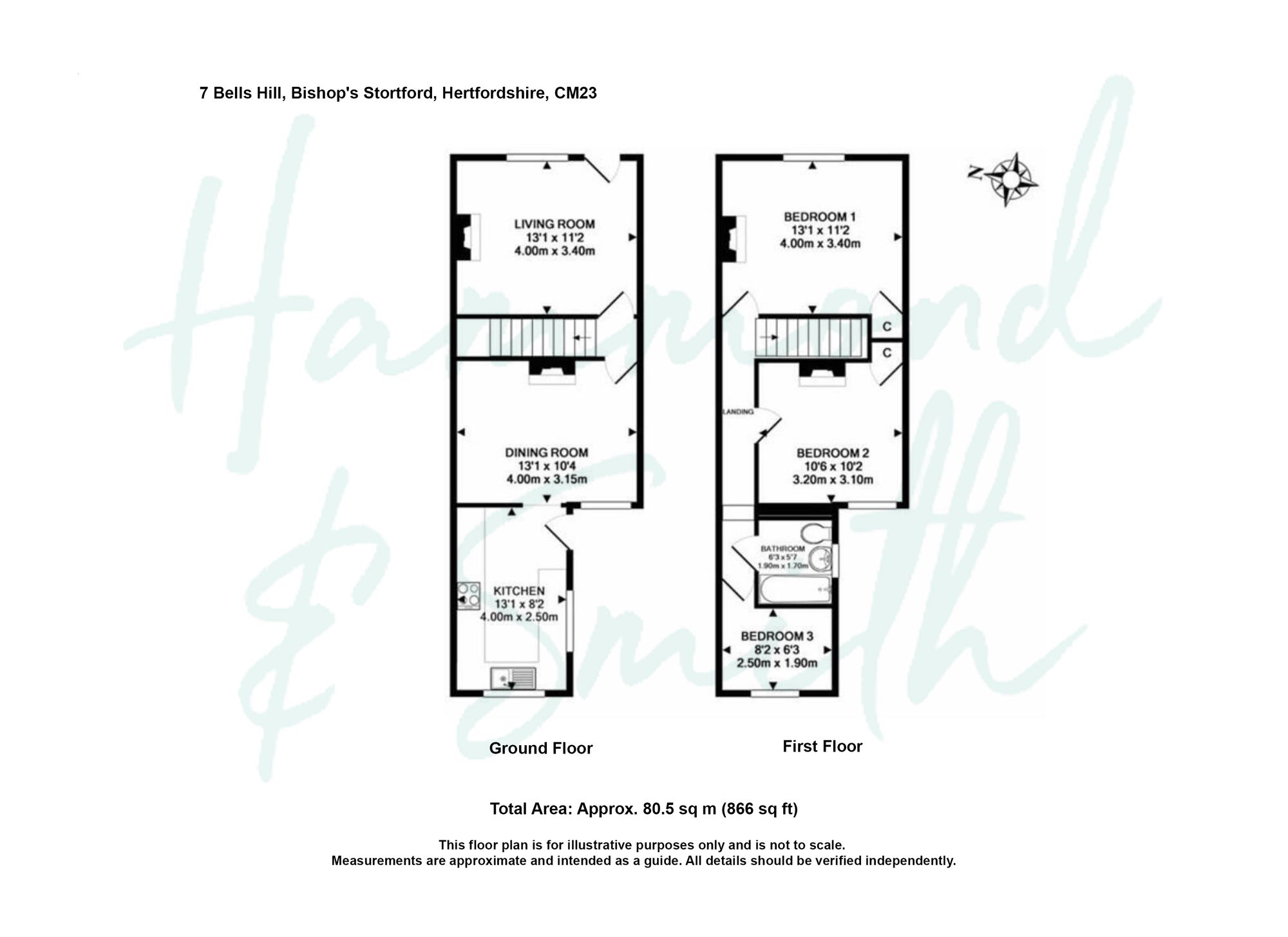 7 Bells Hill, Bishop's Stortford floorplan
