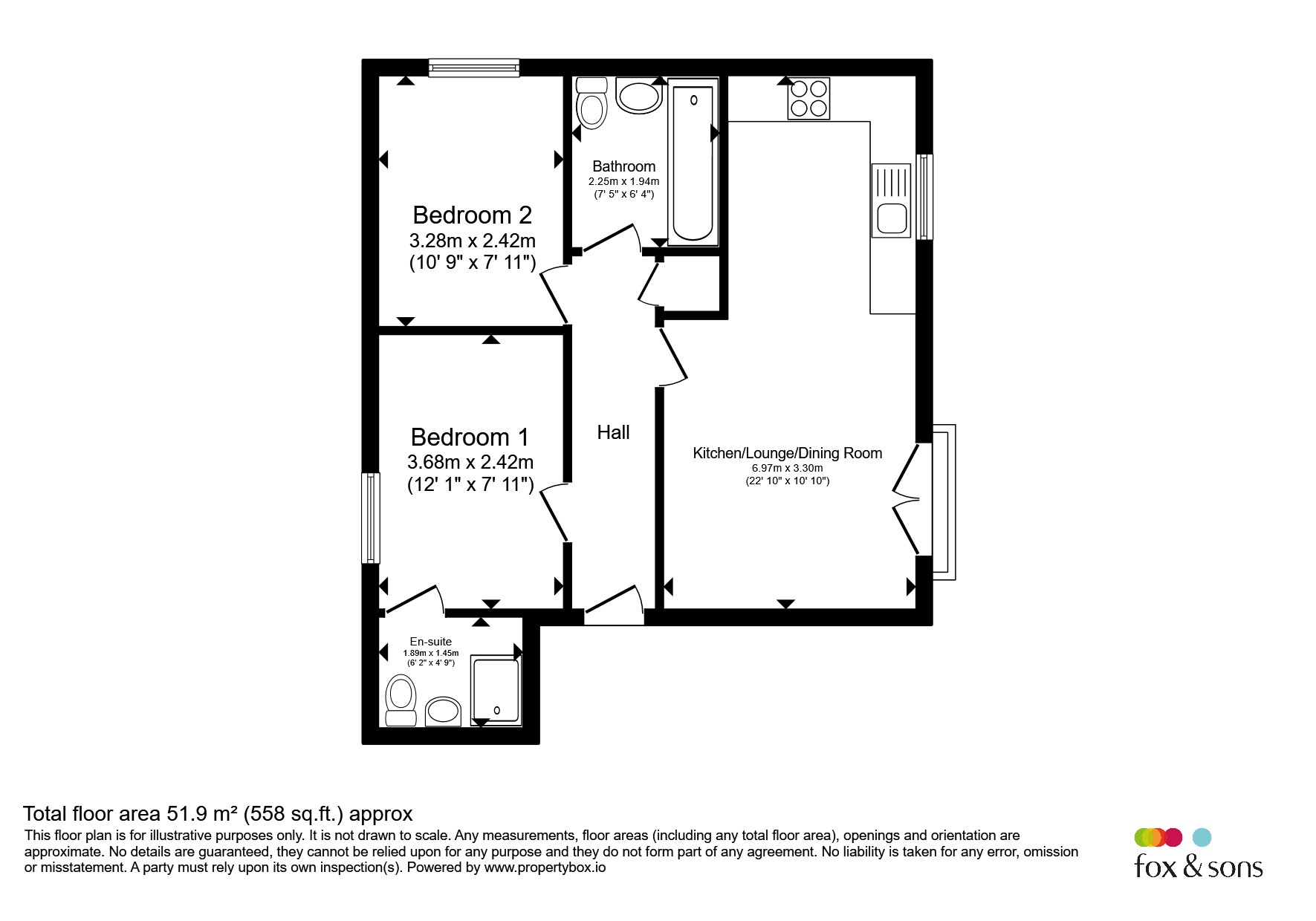 Flat 6, 3, Batten Drive, Sherborne floorplan