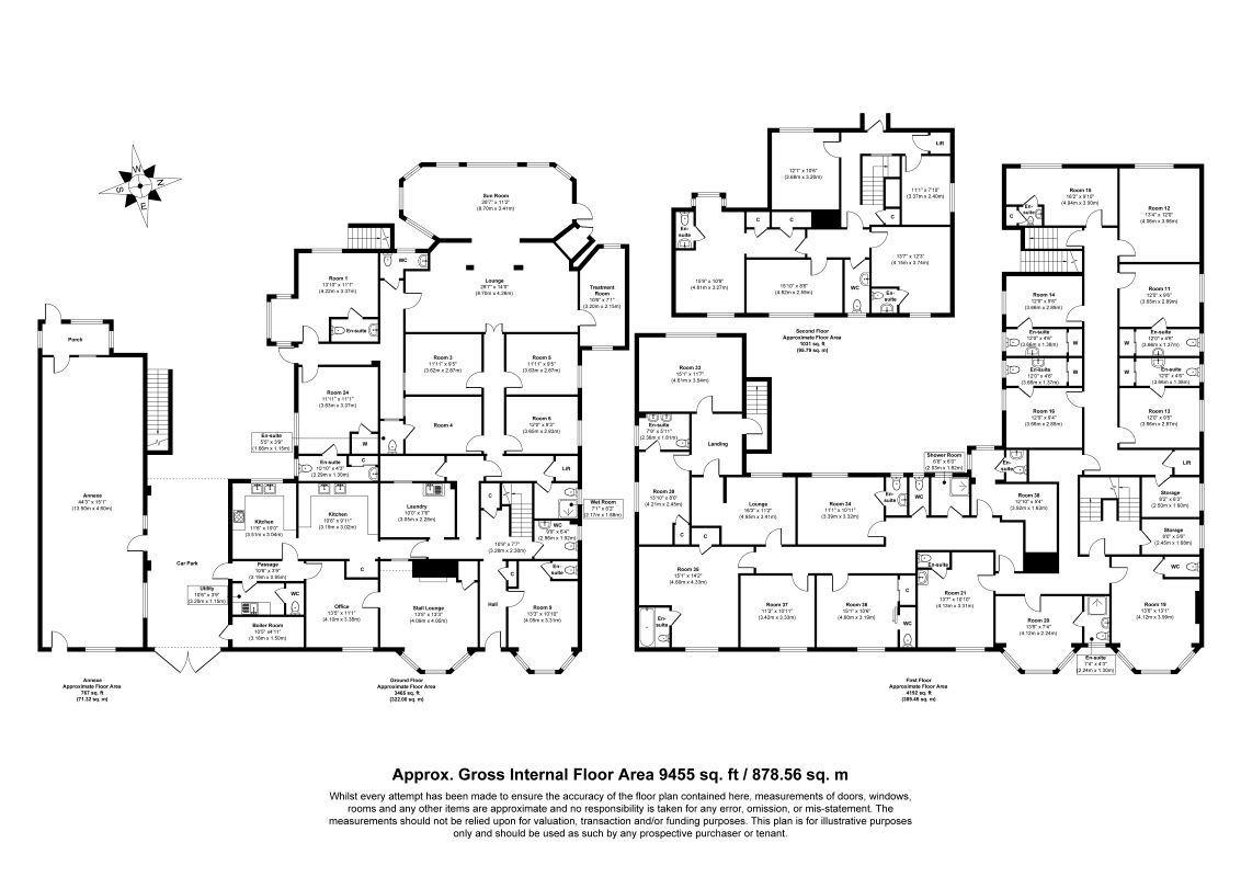 Highfields Residential Care Home, Culver Street, Newent floorplan