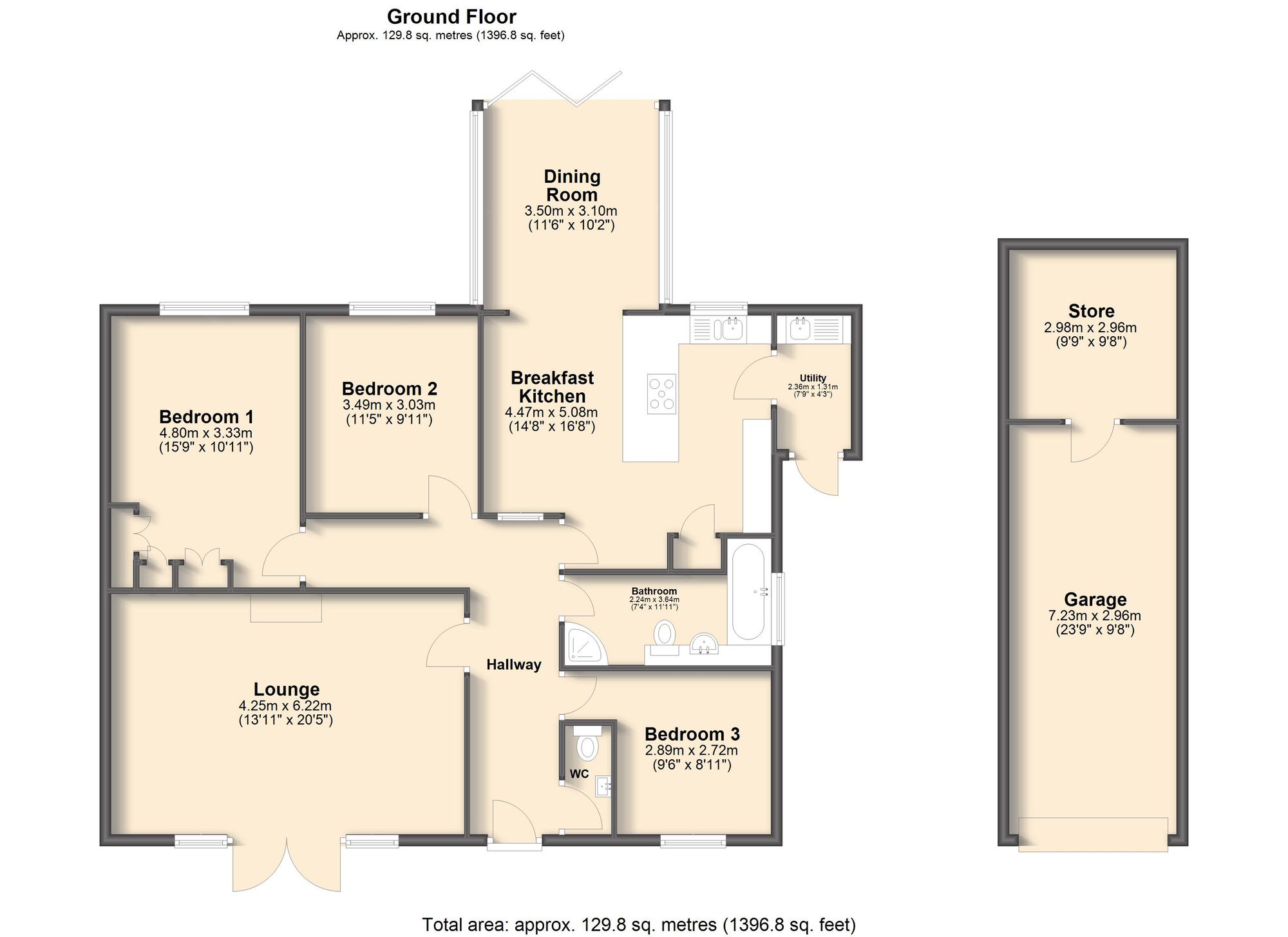 The Limes, Froggatt Lane, Hope Valley floorplan