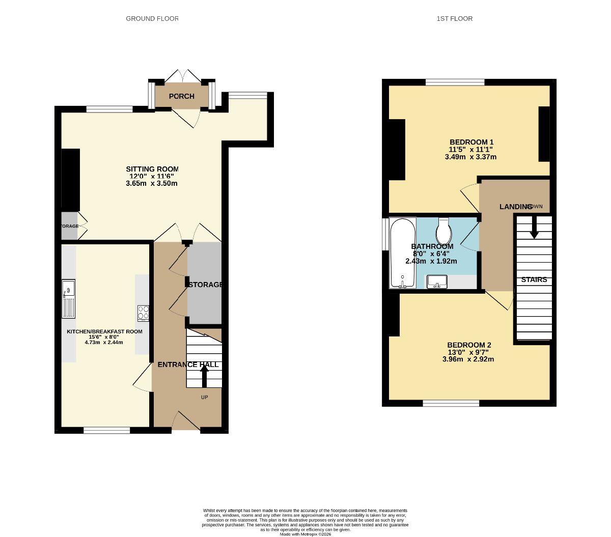 46 North Street, Okehampton floorplan