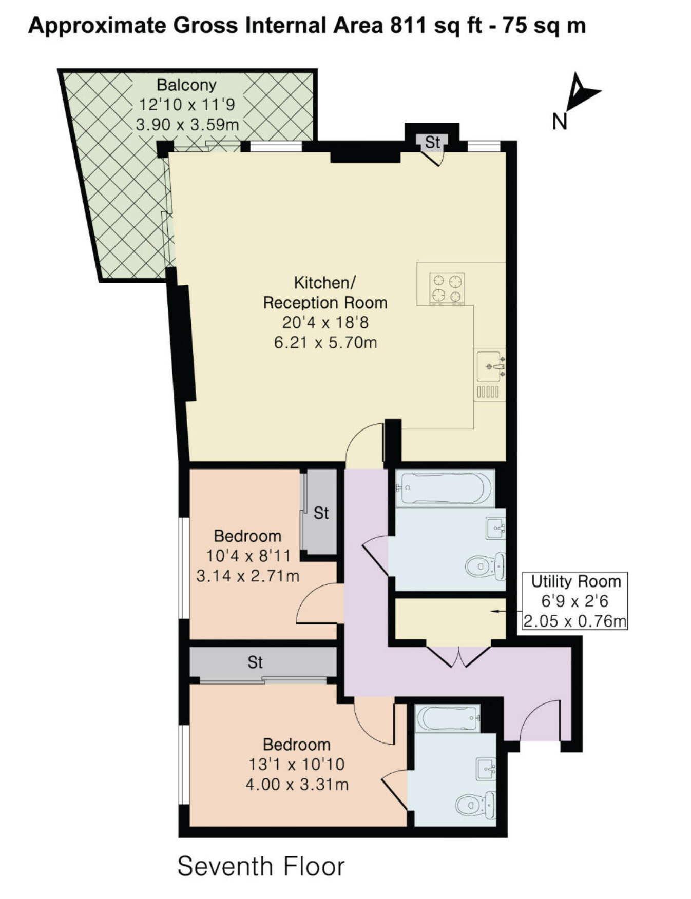 Kingfisher , Waterside Way, London floorplan