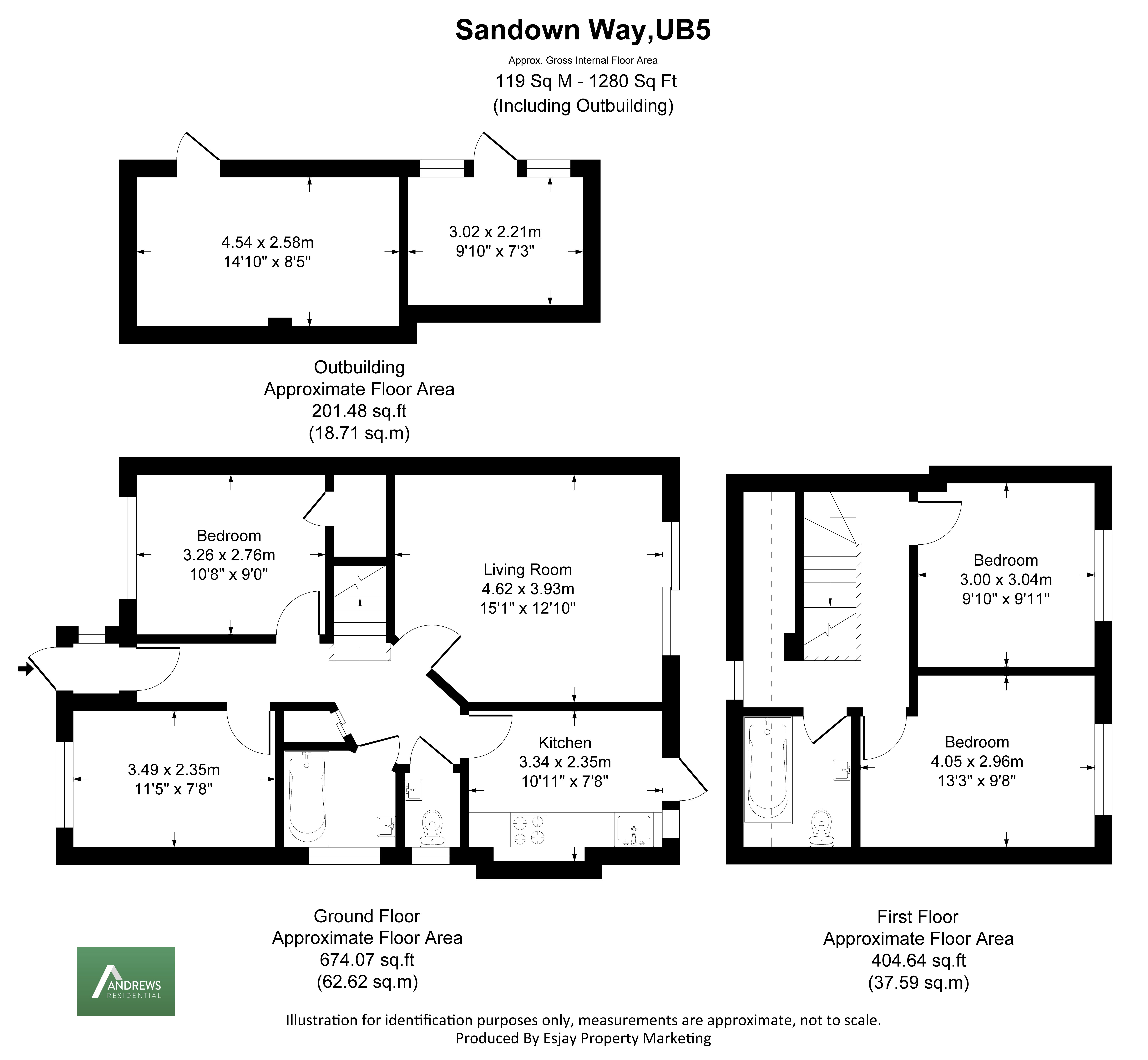 31, Sandown Way, Northolt floorplan