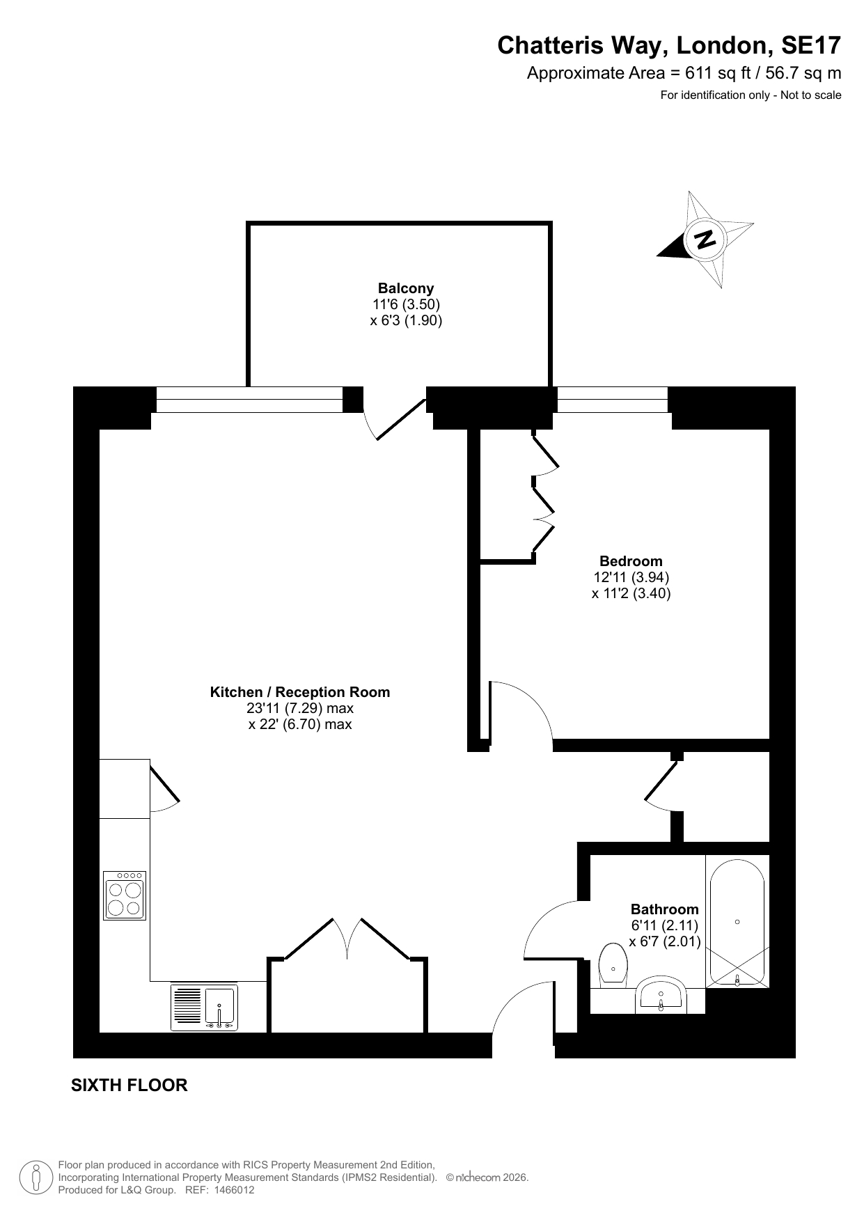 7 Chatteris Way, London floorplan