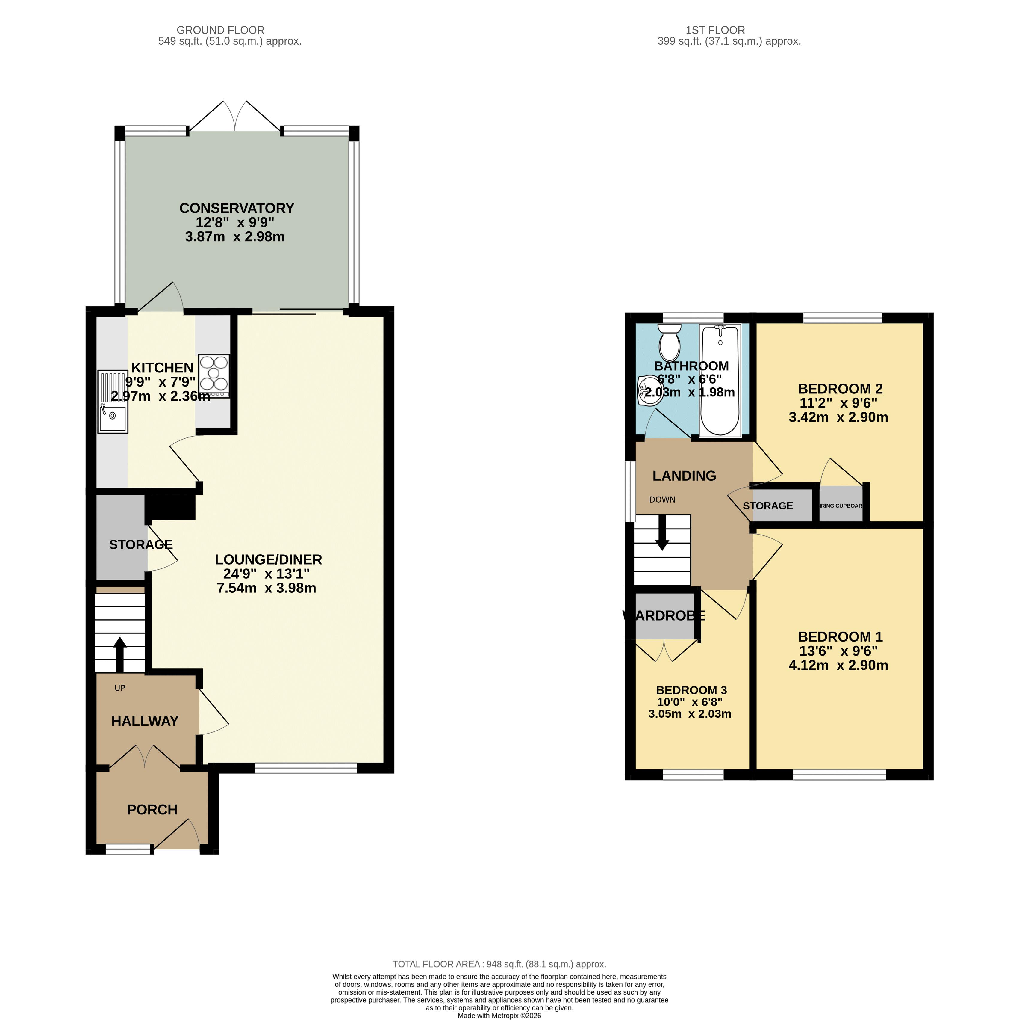 17, Newenden Close, Maidstone floorplan