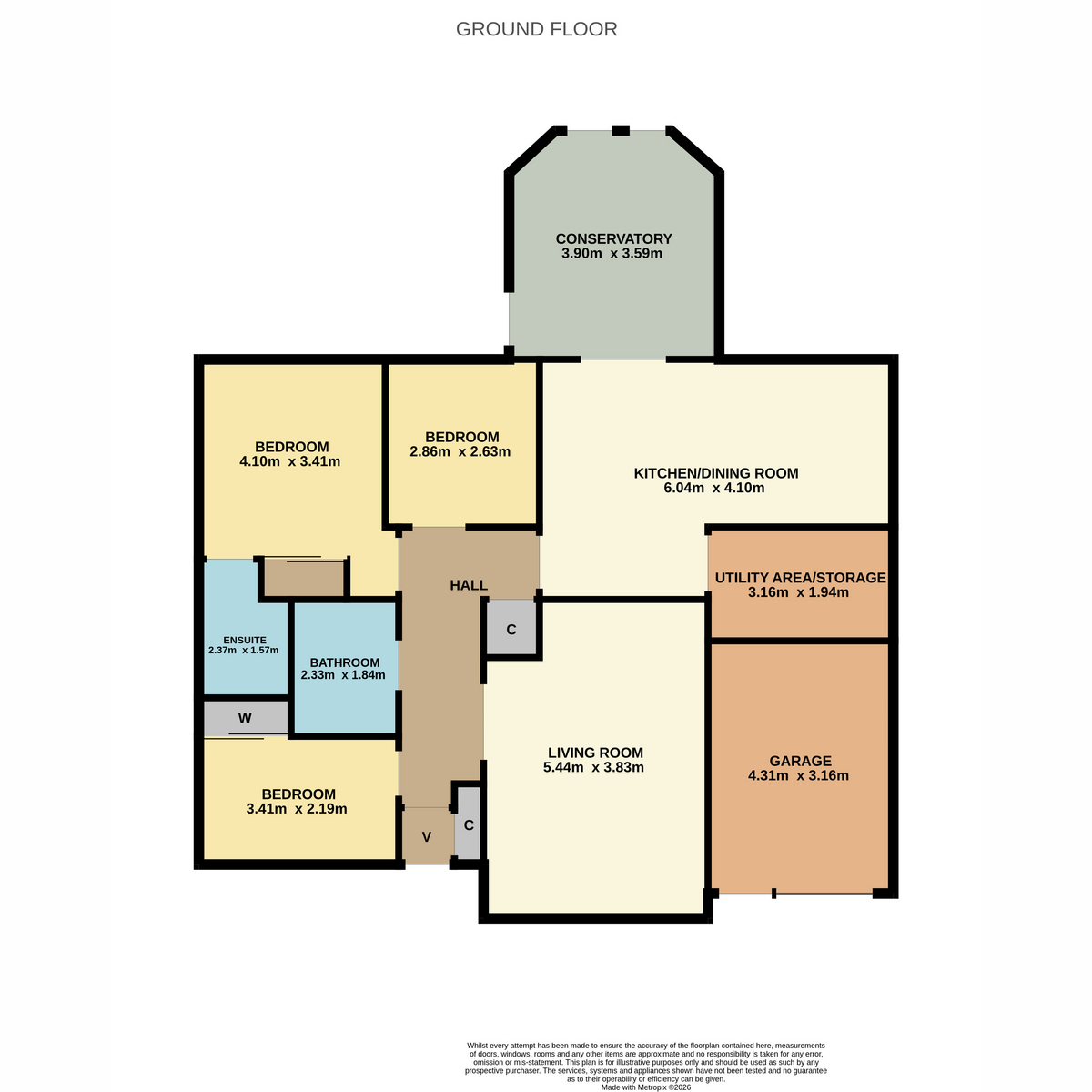 7, Monks Walk, Perth floorplan