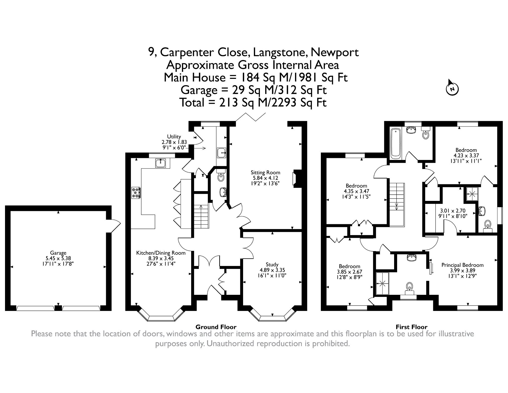 9, Carpenter Close, Langstone, Newport floorplan