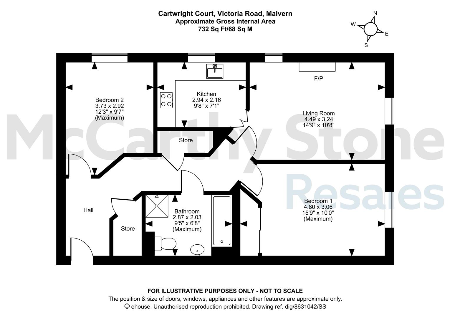 5 Cartwright Court, Victoria Road, Malvern floorplan