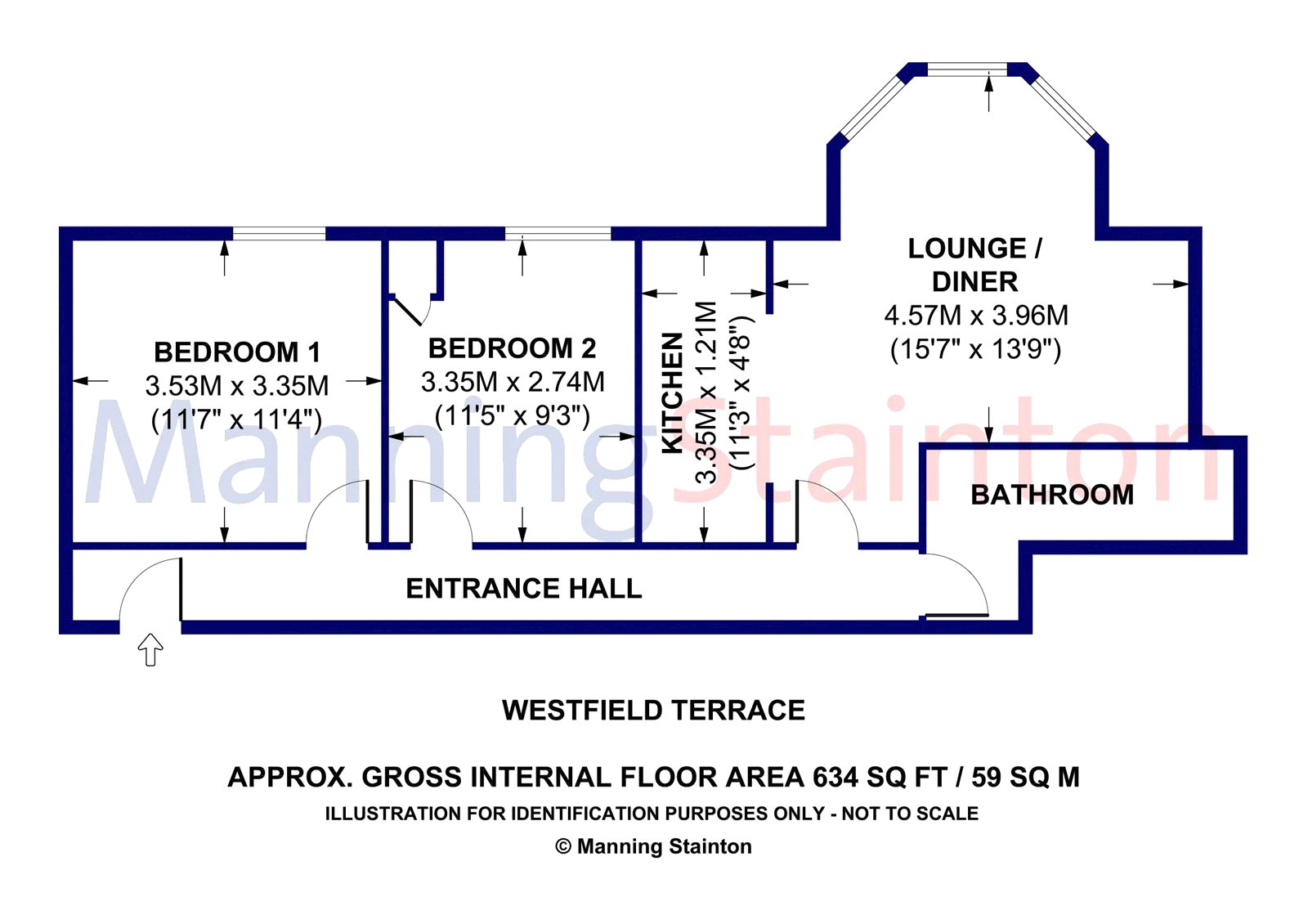 2 Bedrooms Flat to rent in Westfield Terrace, Chapel Allerton, Leeds, West Yorkshire LS7