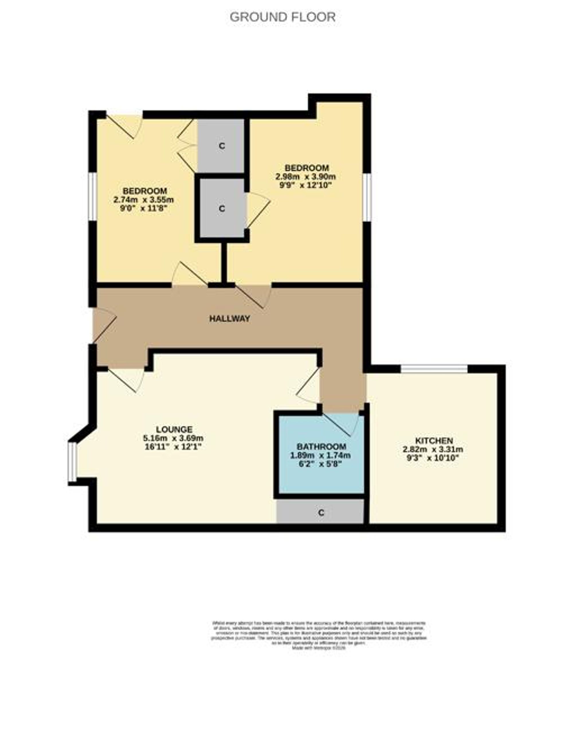 32 West High Street, Leven floorplan