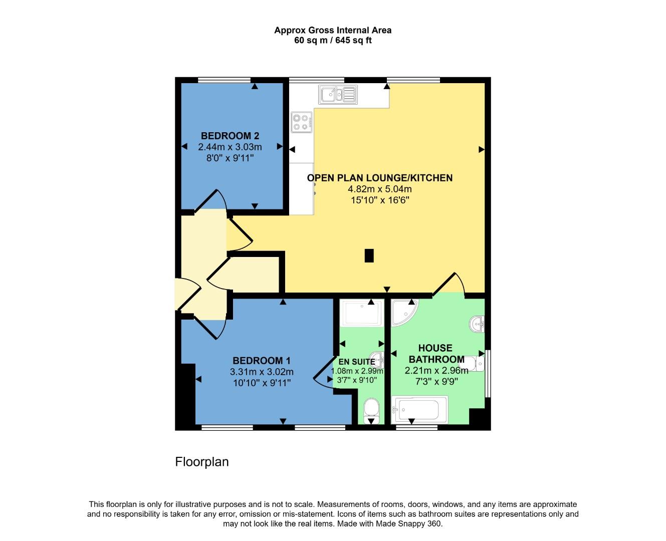 Apartment 10b, Station Road, Batley floorplan