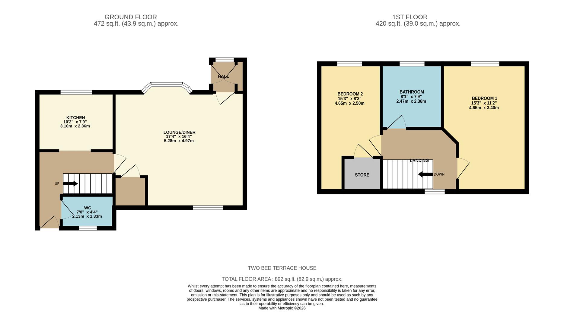 8, Church View, Preston floorplan