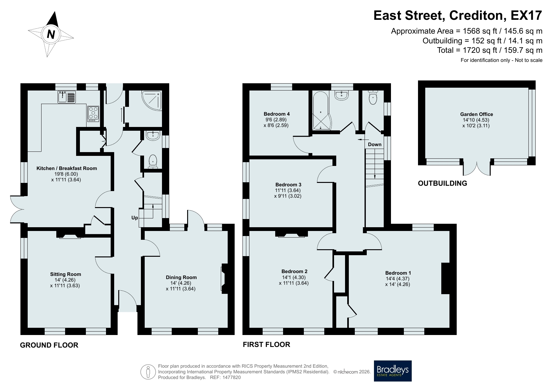 43, East Street, Devon floorplan