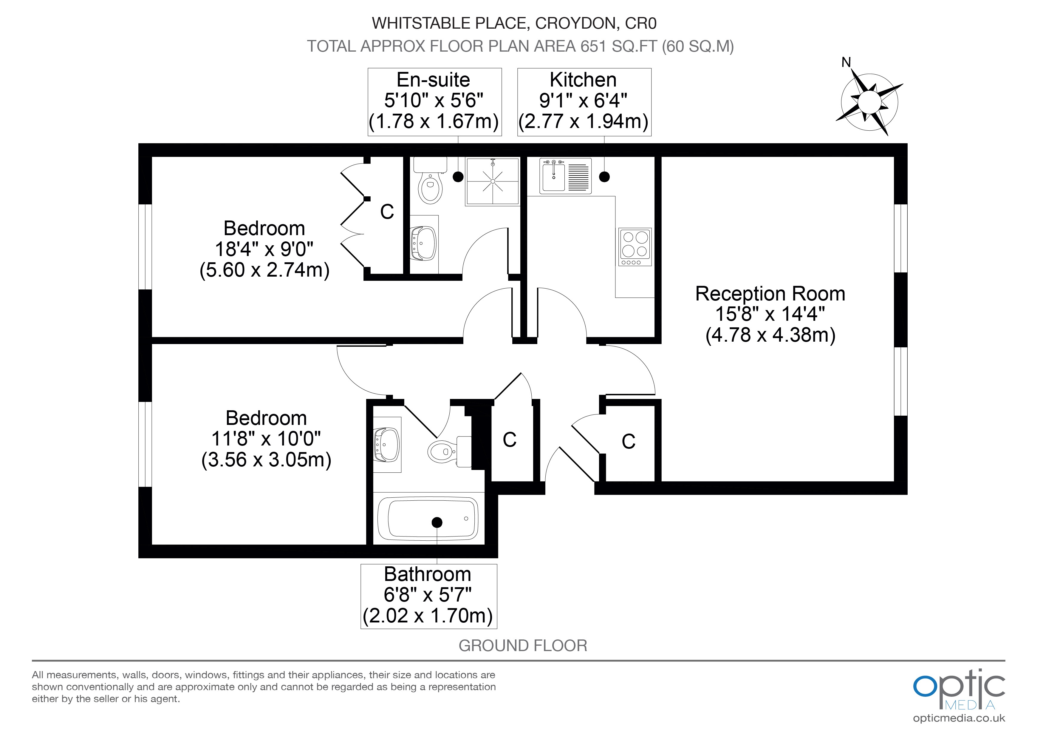 27, Whitstable Place, Croydon floorplan