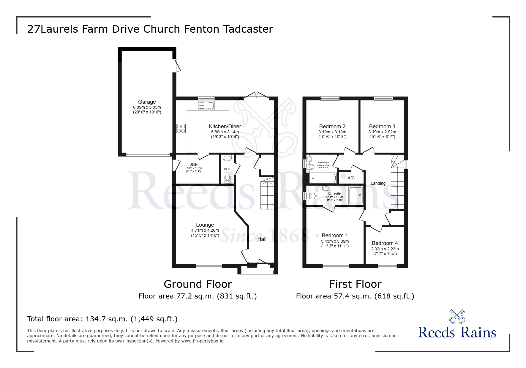 27, Laurels Farm Drive, Tadcaster floorplan