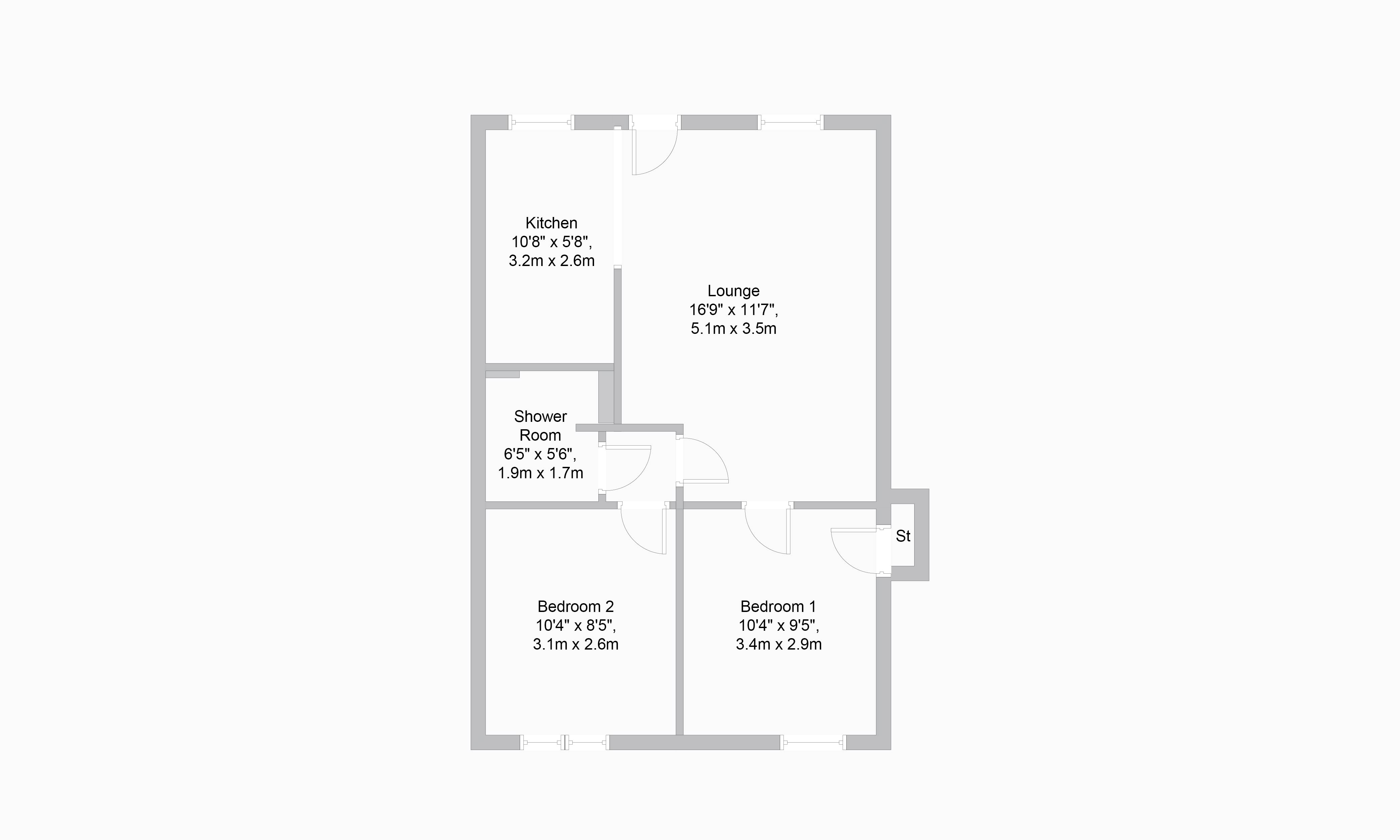 2 Bedrooms Flat for sale in Broad Street, Stirling, Stirling FK8