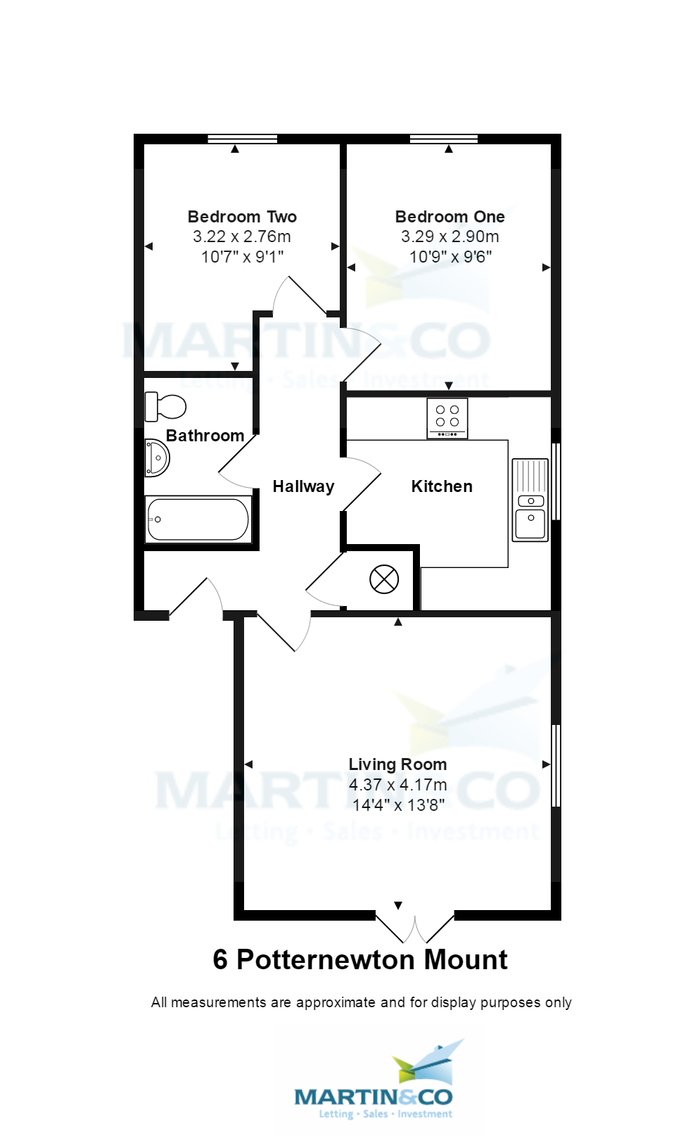 2 Bedrooms Flat to rent in Potternewton Mount, Leeds LS7