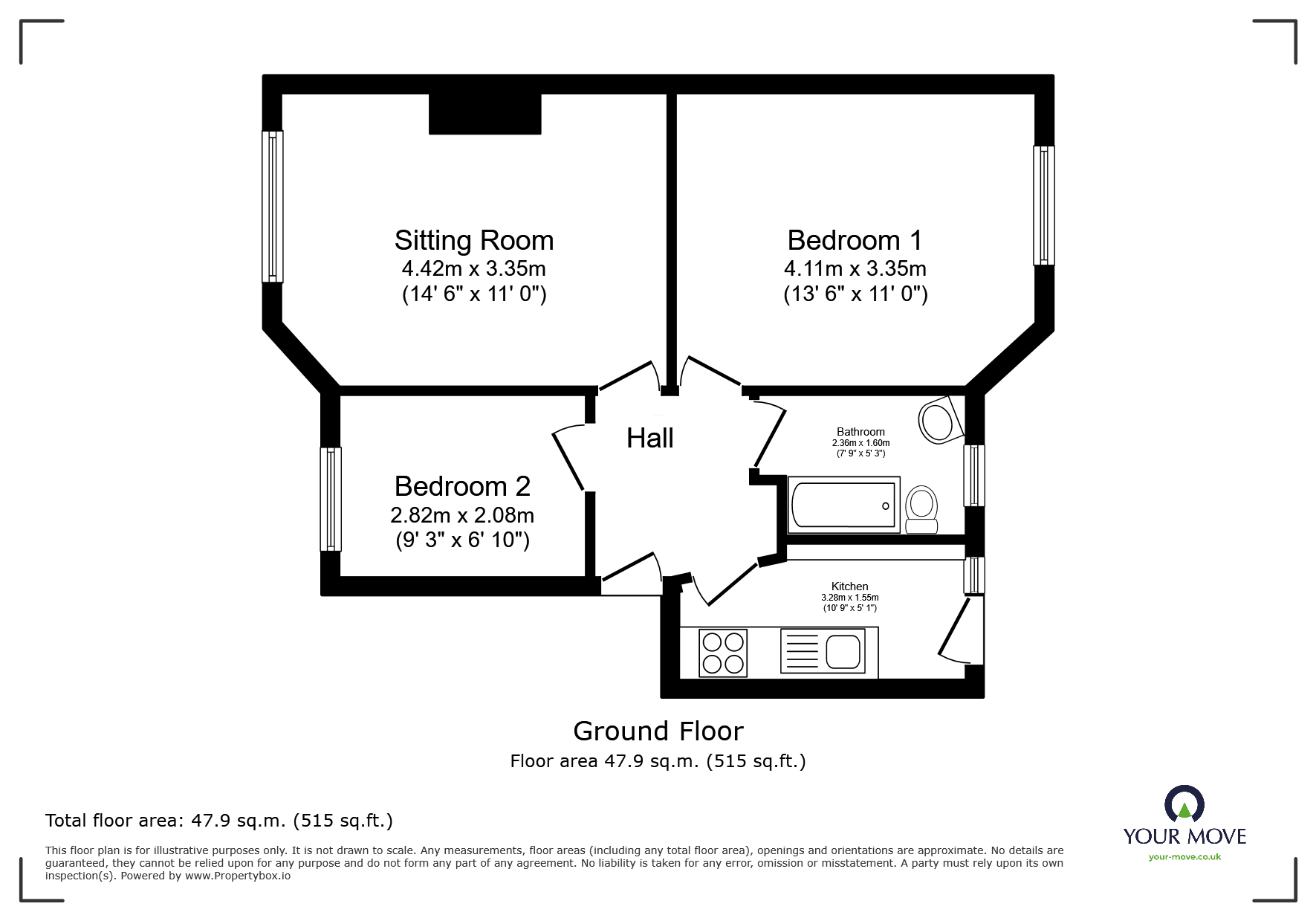 41, Garrison Court, Hertfordshire floorplan