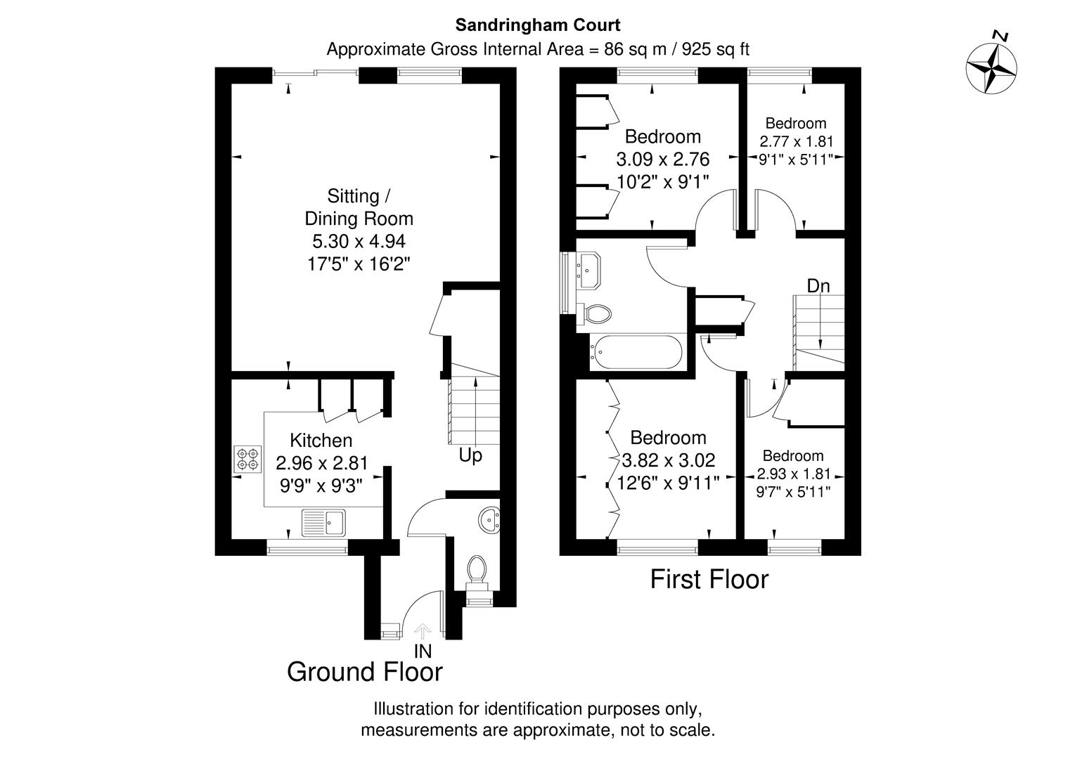 10, Sandringham Court, Slough floorplan