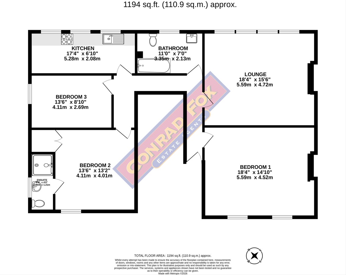 96, Westwood Hill, Sydenham floorplan
