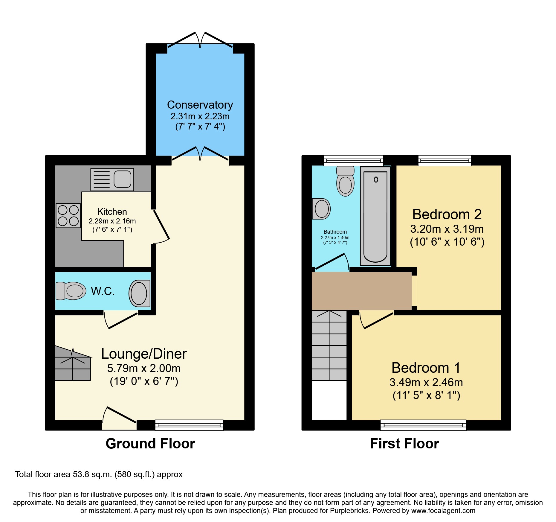 Shenley Road, Dartford DA1, 2 bedroom semidetached house for sale