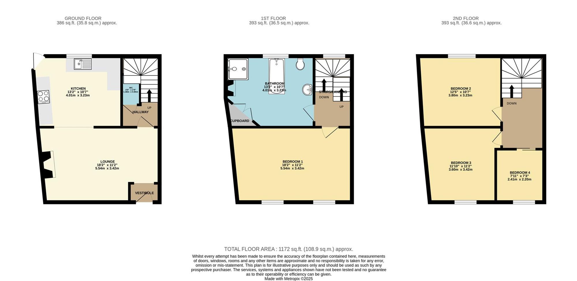 63 Longwestgate, Scarborough floorplan