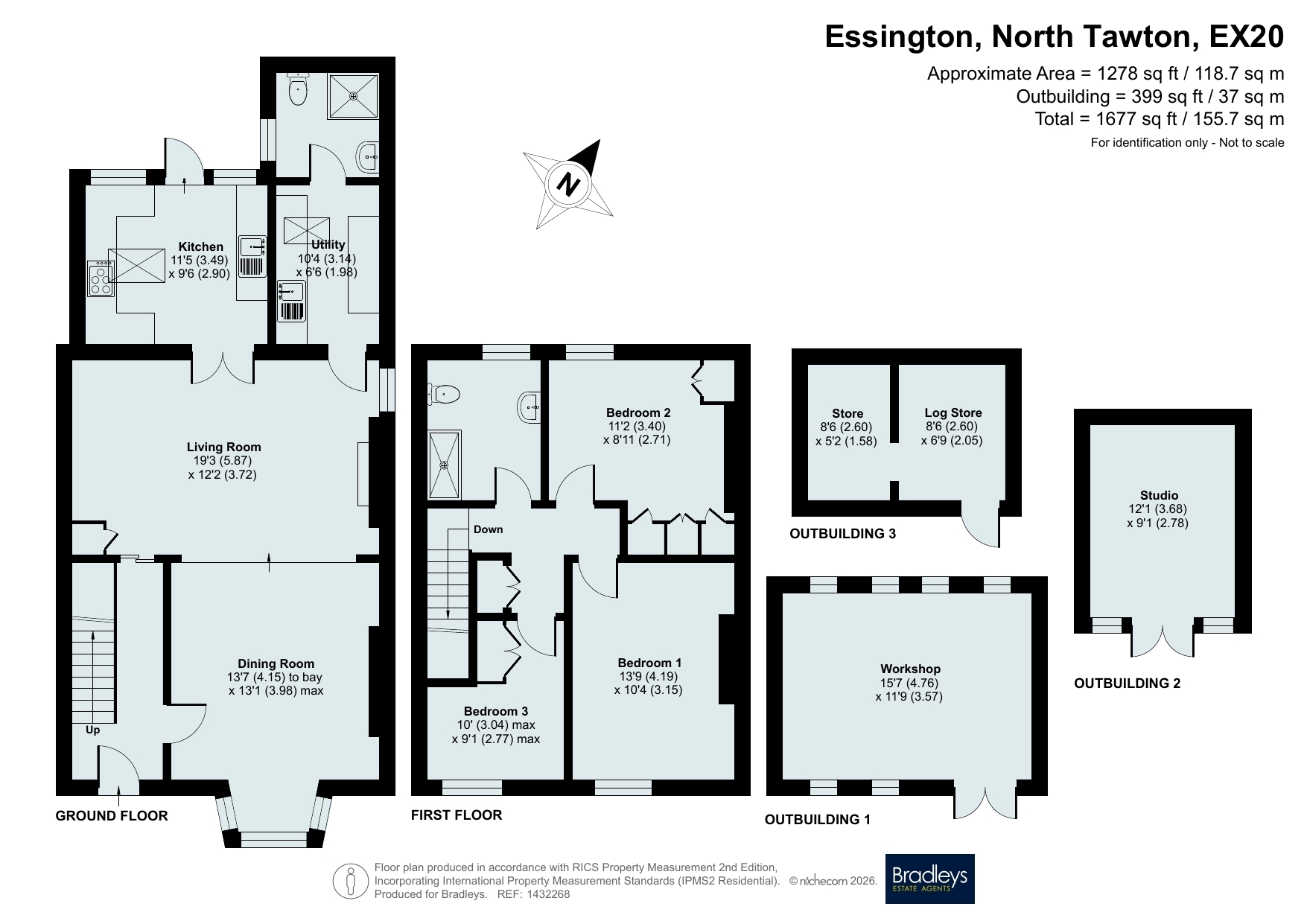 Dippers, 25, Essington, Devon floorplan