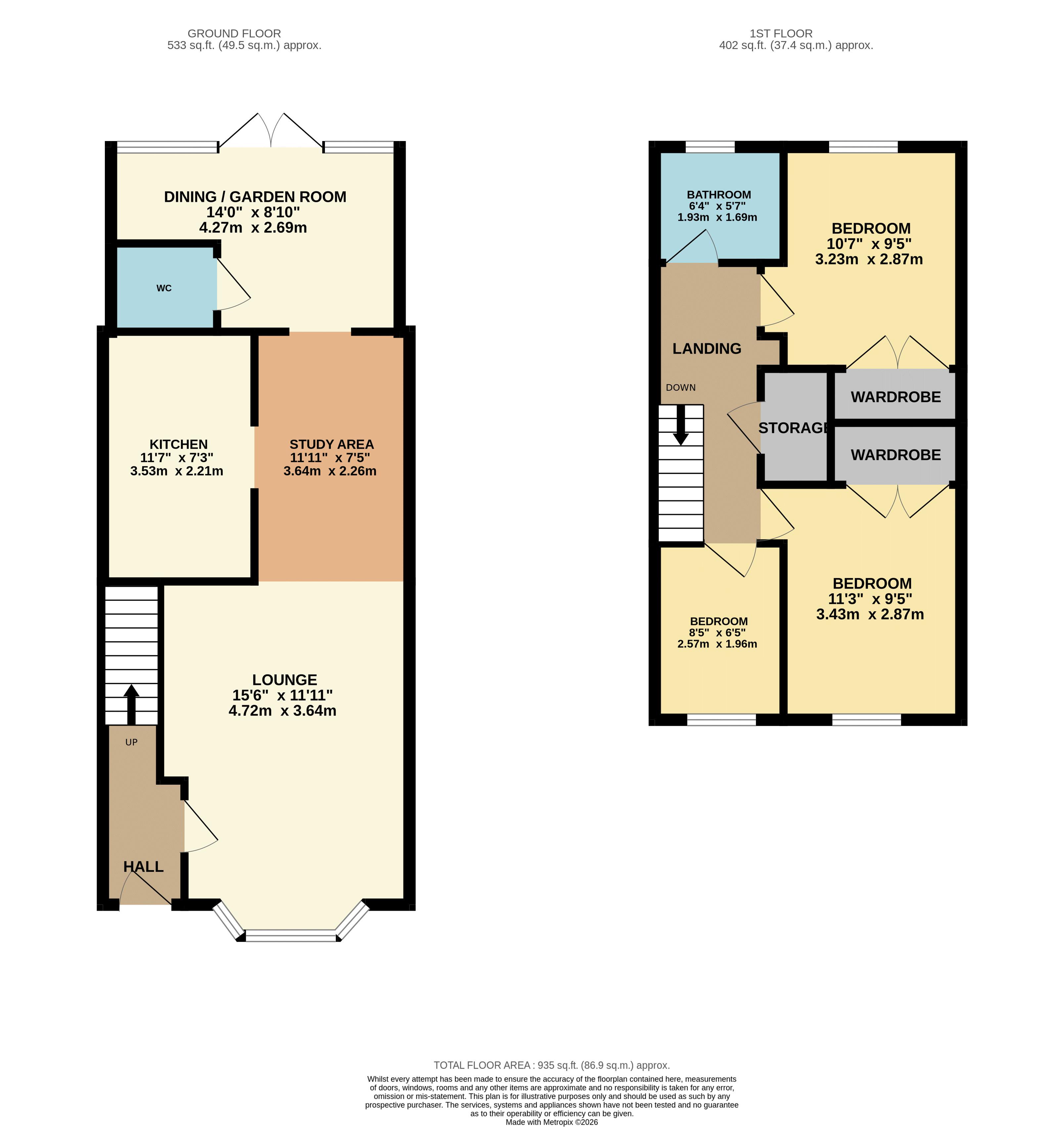 137, Smarts Green, Waltham Cross floorplan