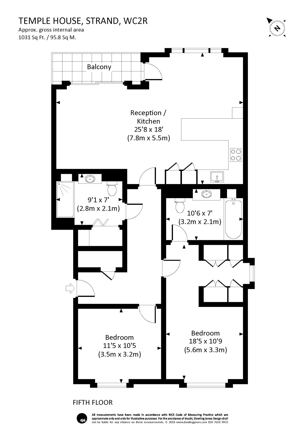 2 Bedrooms Flat for sale in Temple House, 190 Strand, 13 Arundel Street, London WC2R