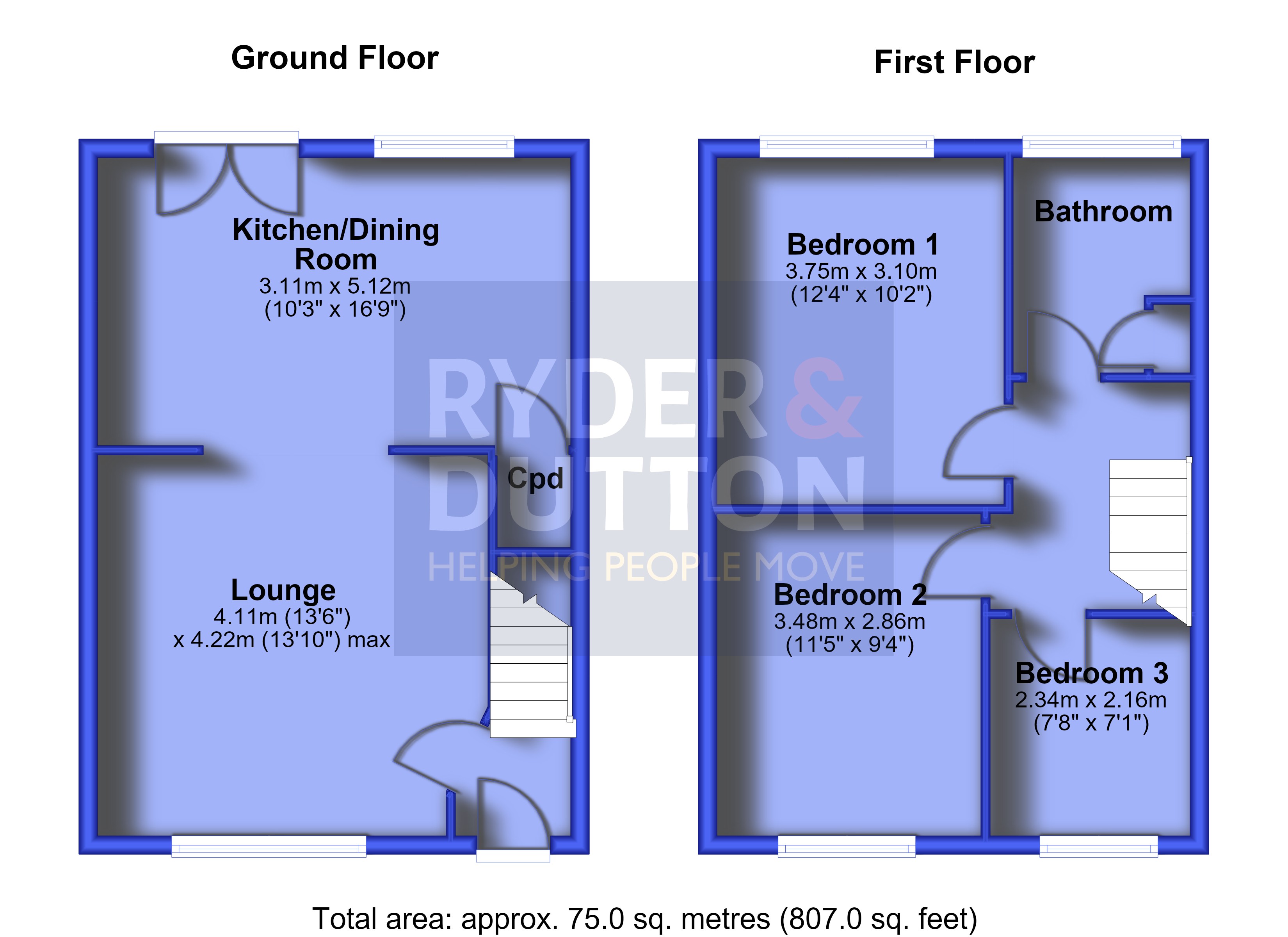 59, Highlands, Oldham floorplan