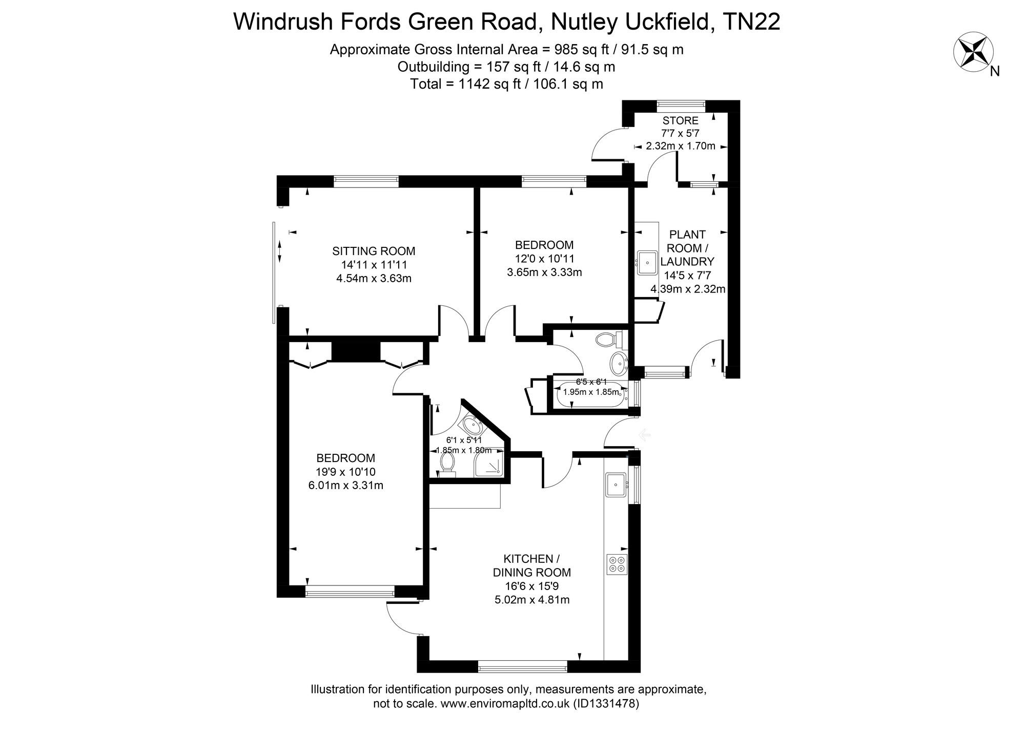 Windrush Fords Green, Uckfield floorplan
