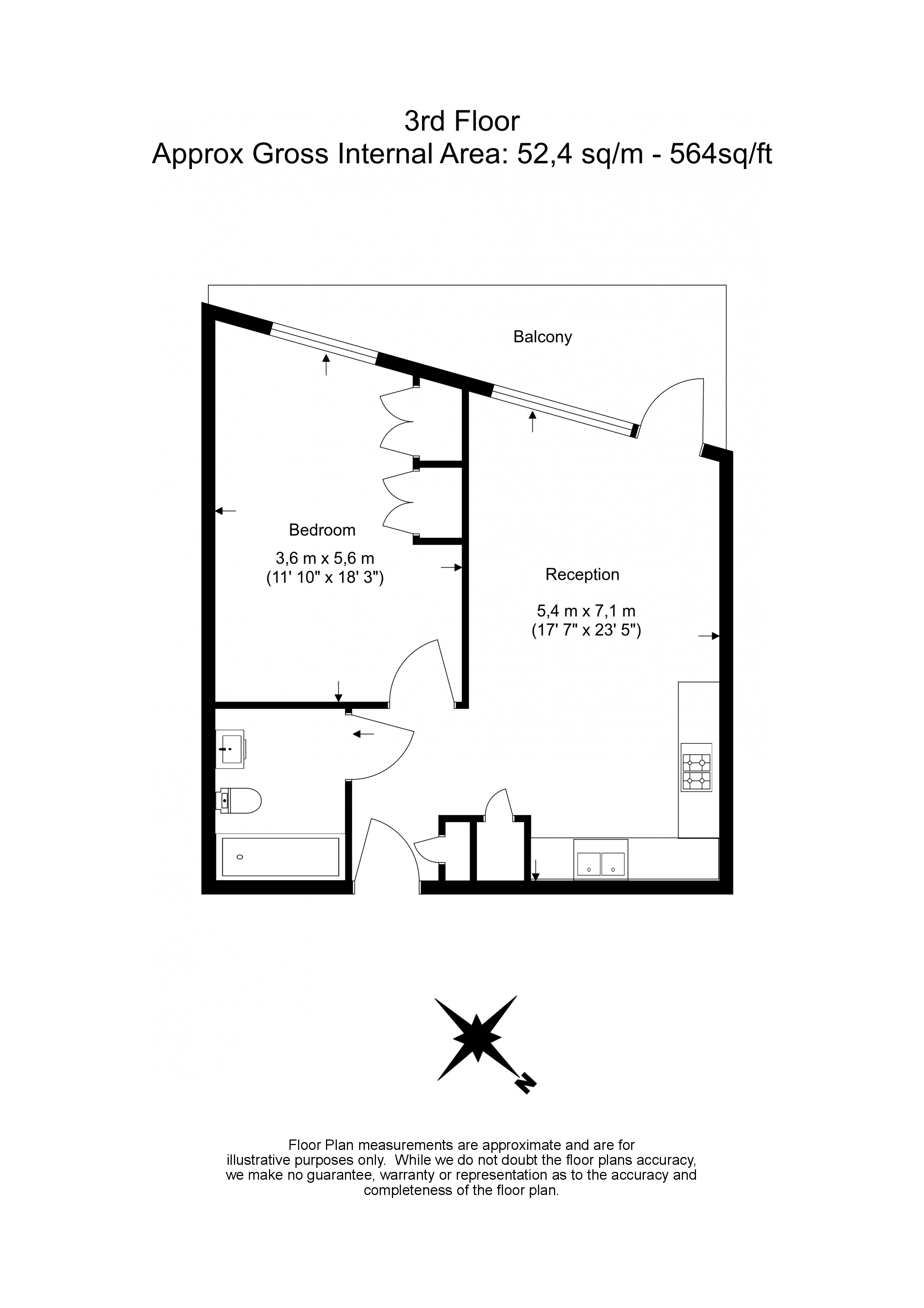 1 Bedrooms Flat to rent in Starboard Way, London E16