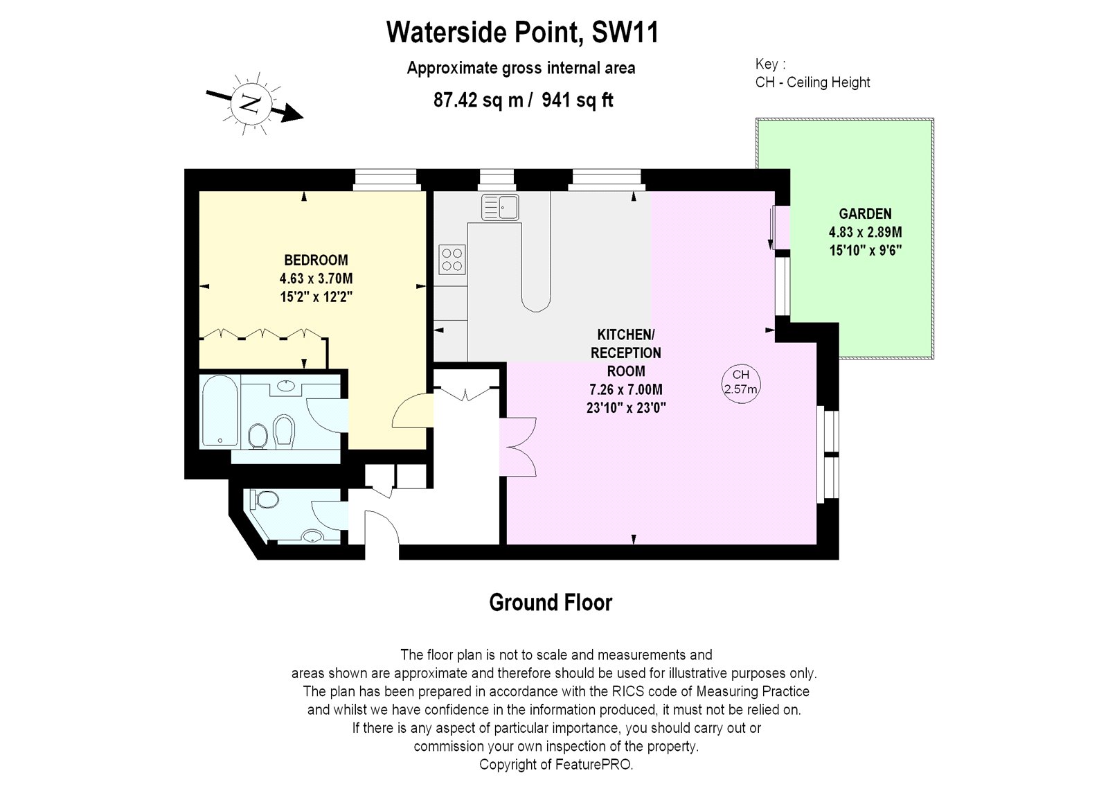 1 Bedrooms Flat for sale in Waterside Point, 2 Anhalt Road, London SW11