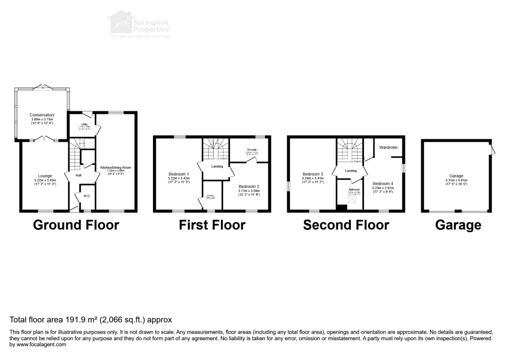 3, Fairfield Way, Wesham floorplan