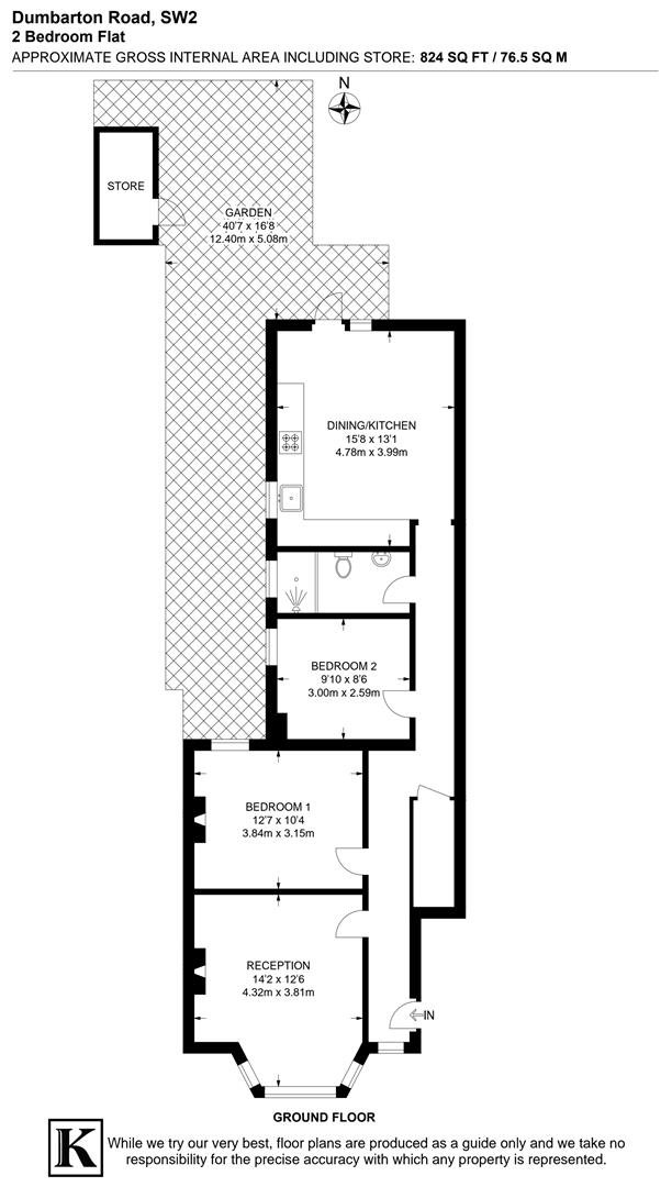 96, Dumbarton Road, London floorplan