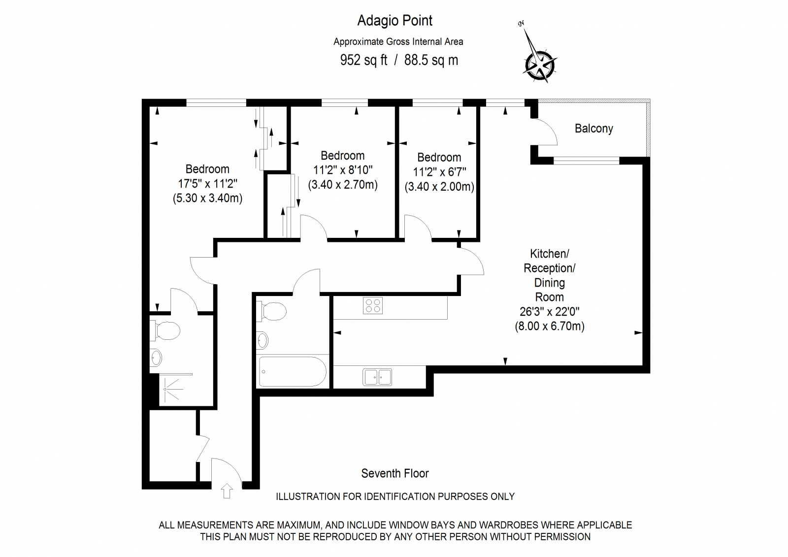 Flat 82 Adagio Point, 3, Laban Walk, LONDON floorplan