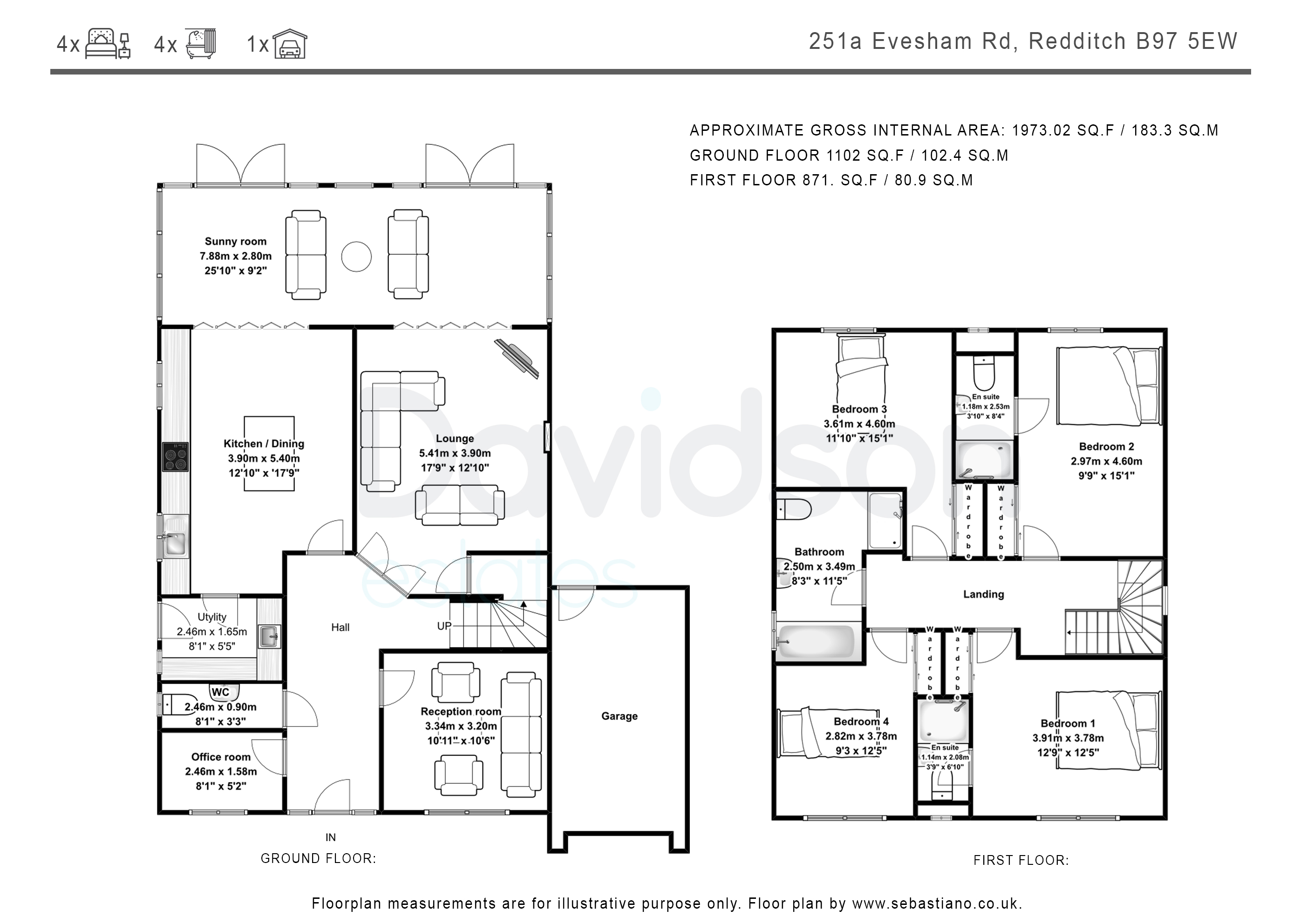 4 Bedrooms Detached house for sale in Evesham Road, Redditch B97