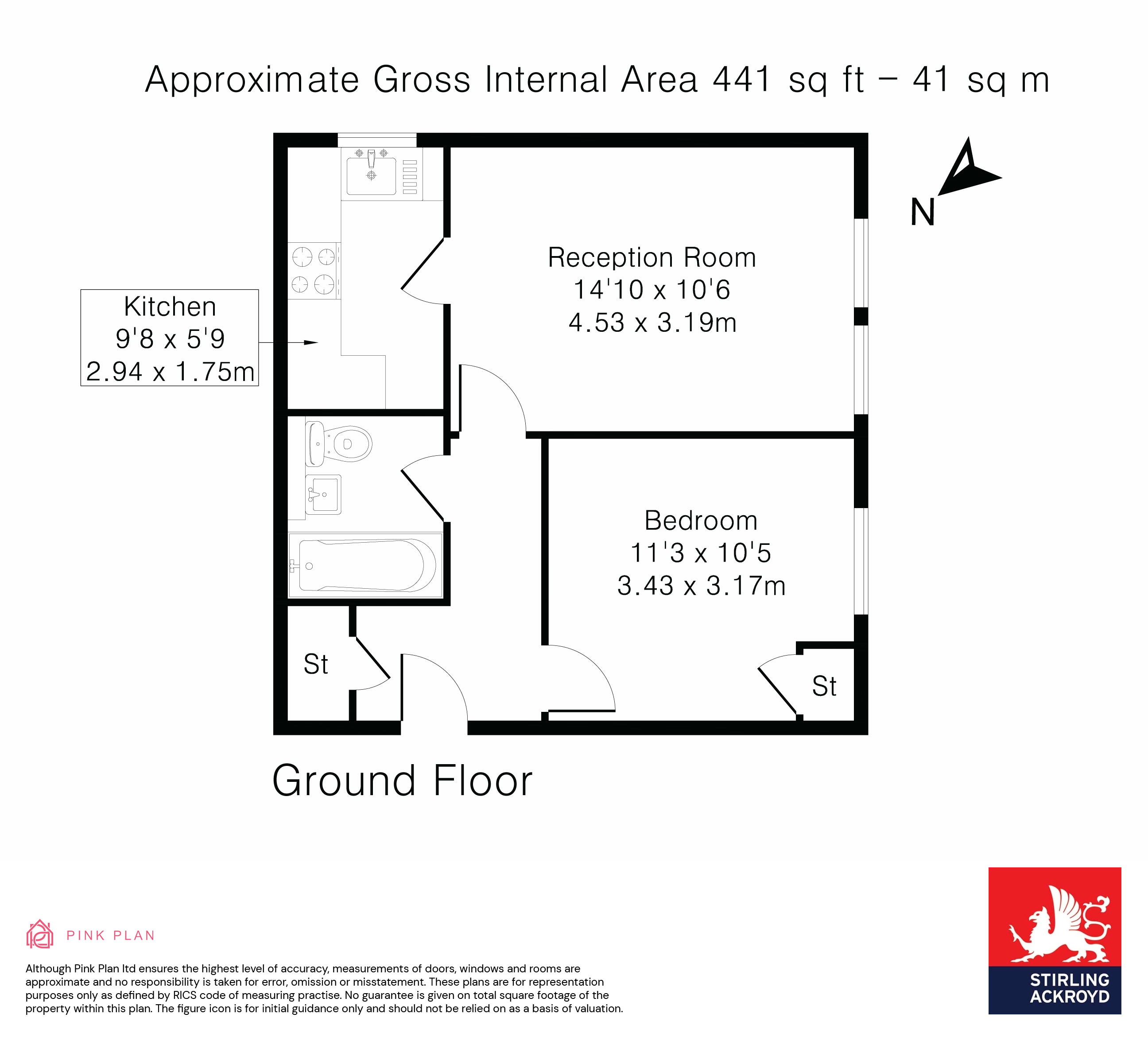 Flat 2, Elmtree Court, 56, Valmar Road, London floorplan