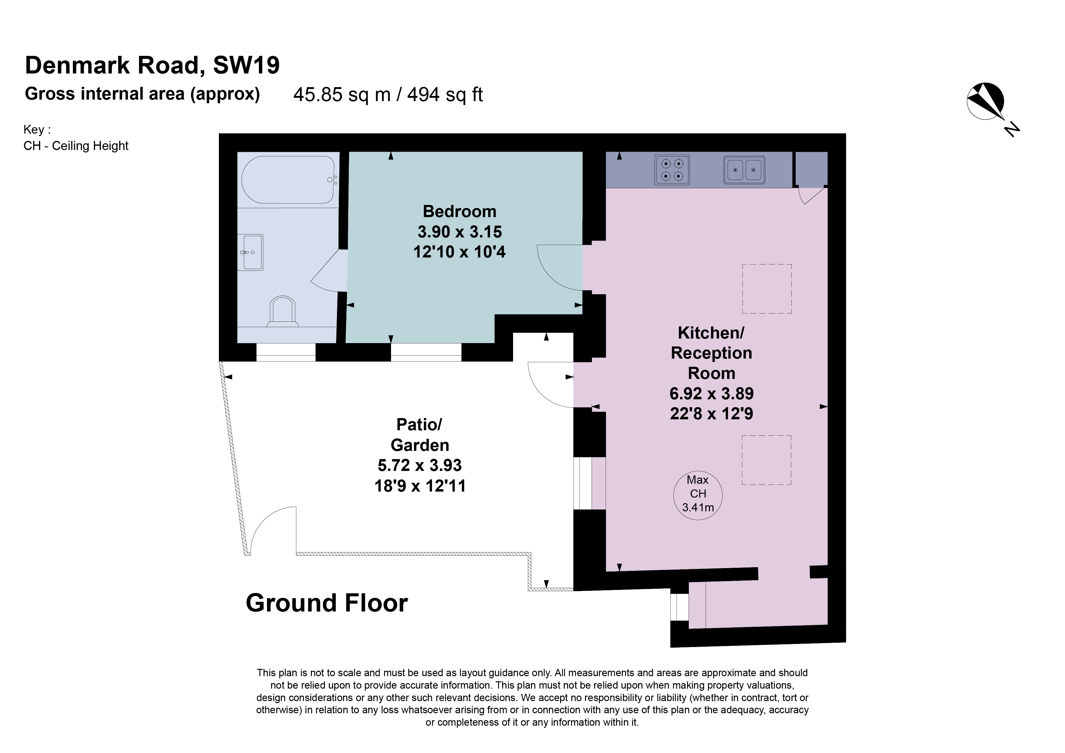 44, Denmark Road, London floorplan