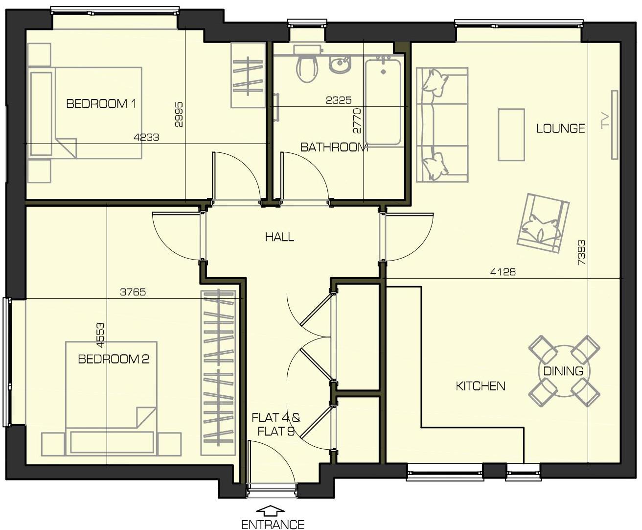 2 Bedrooms Flat for sale in Culyers Yard, William Hunter Way, Brentwood CM14