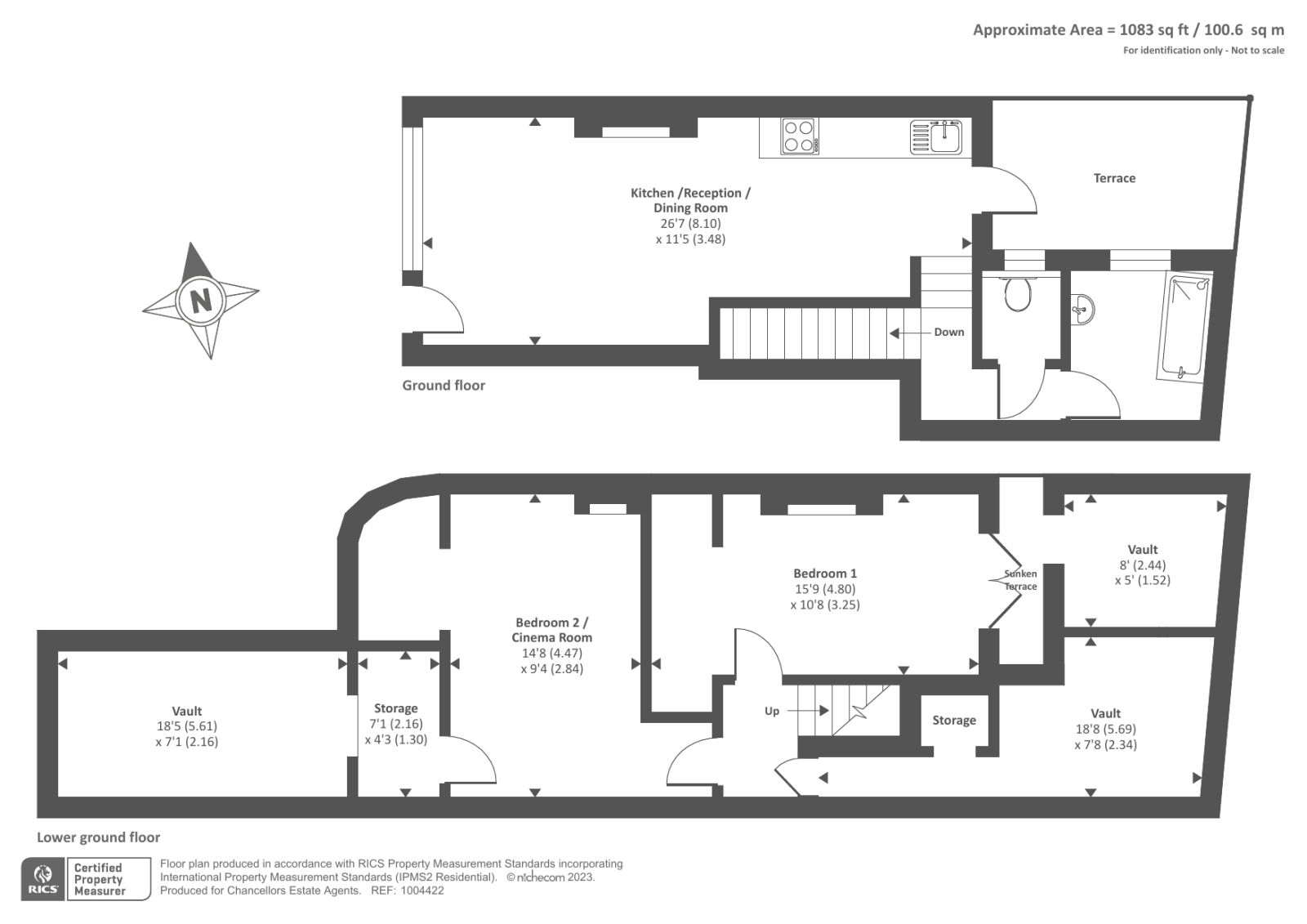 15, Needham Road, London floorplan