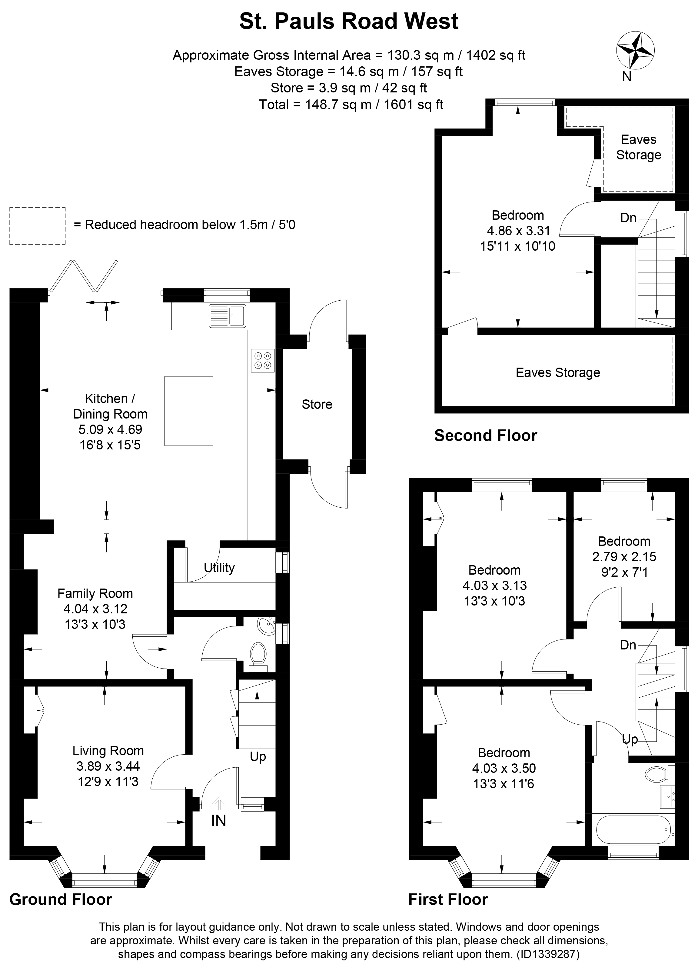 16, St Pauls Road West, Dorking floorplan