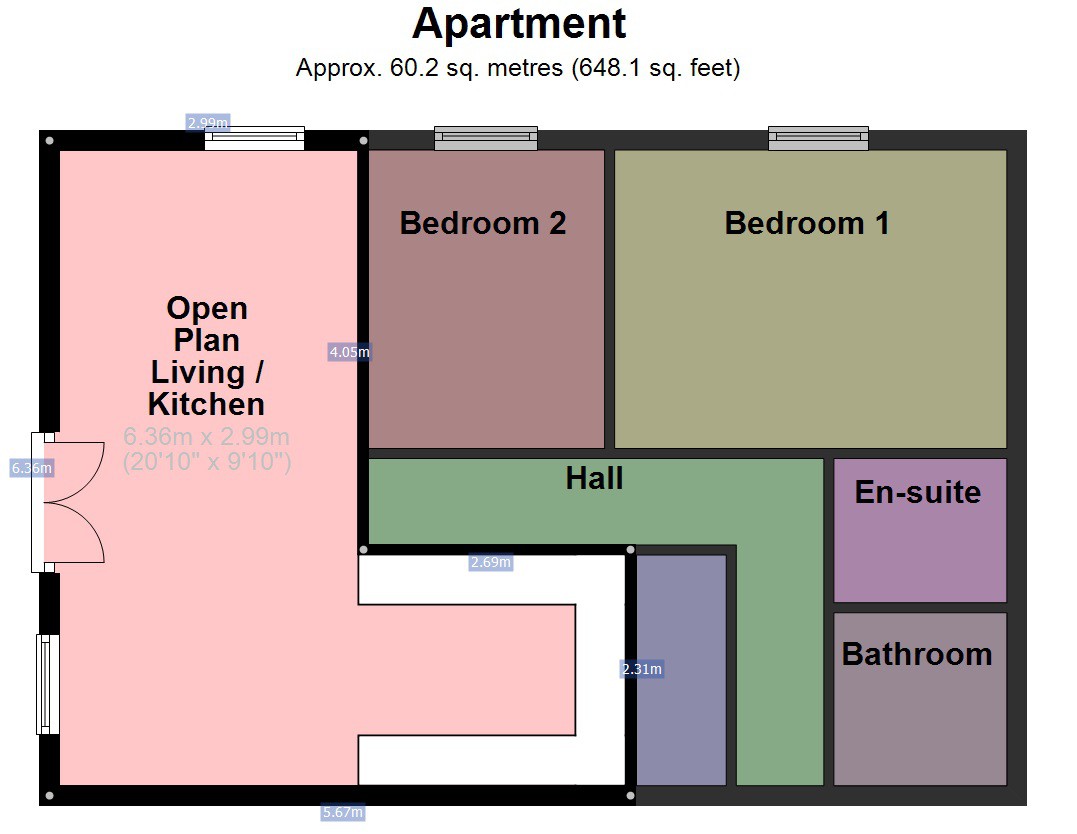 2 Bedrooms Flat to rent in Robin Street, Preston, Lancashire PR1