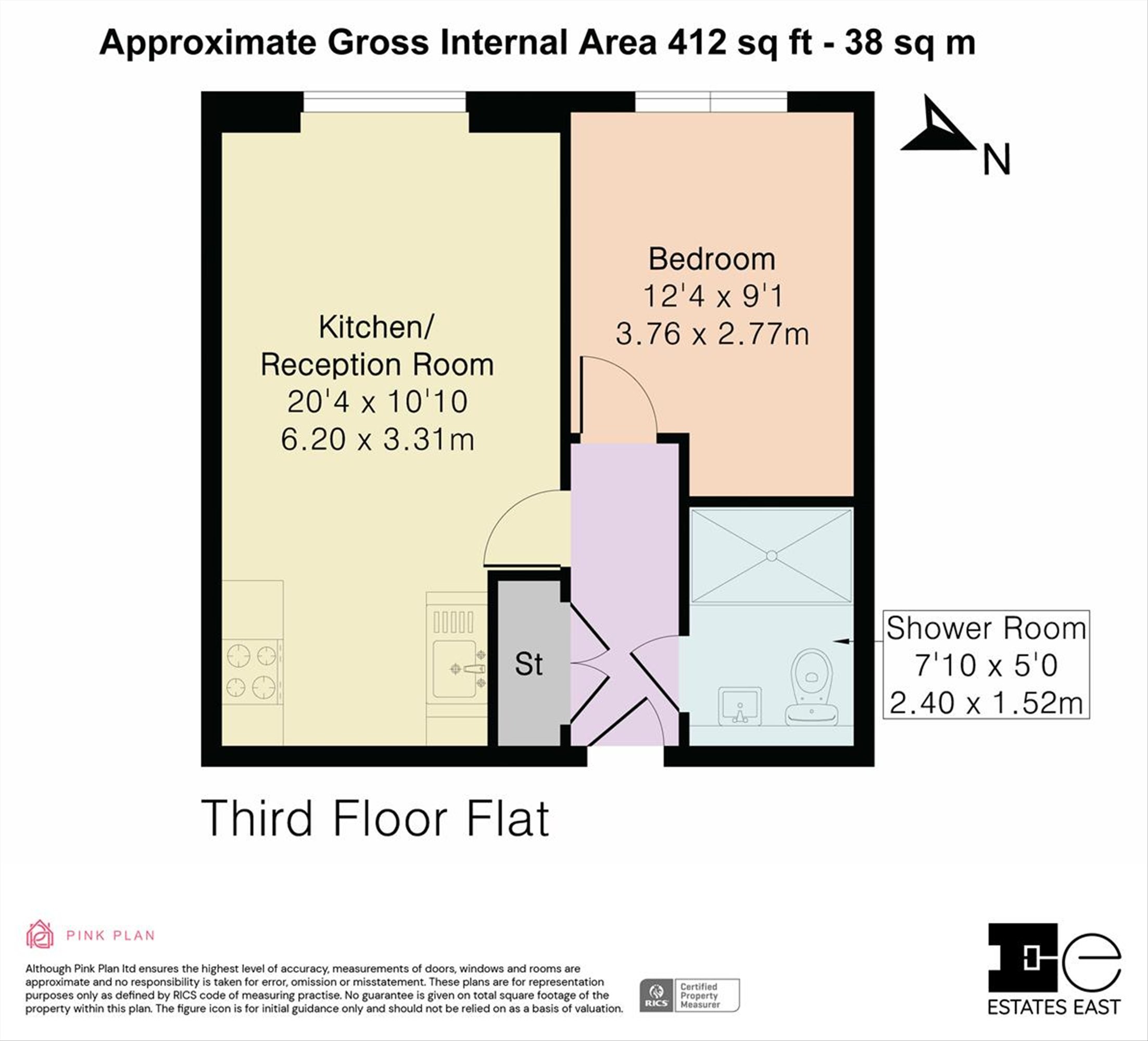 Flat 45, 47, Gainsford Road, London floorplan