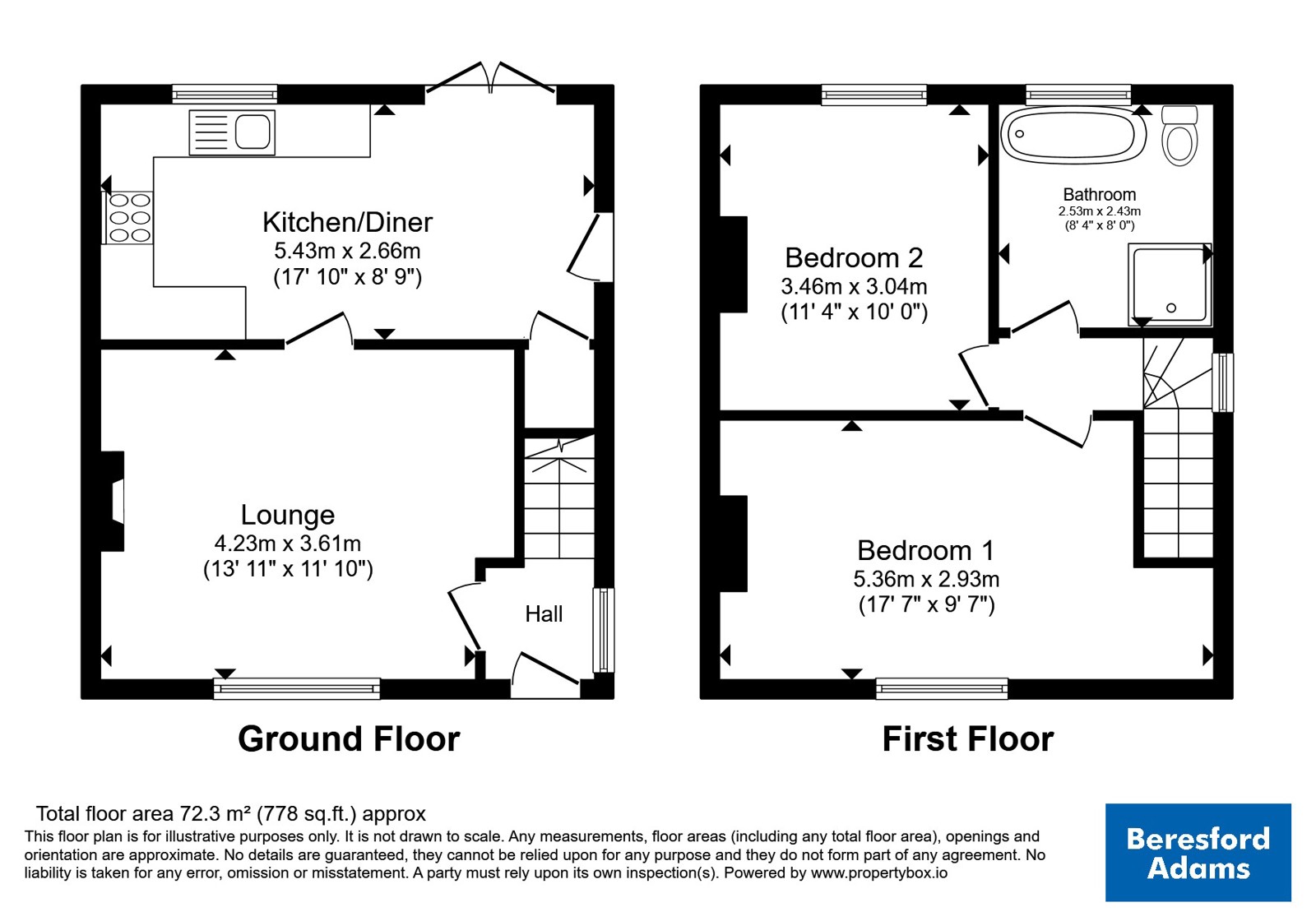 8, Rogers Lane, Wrexham floorplan